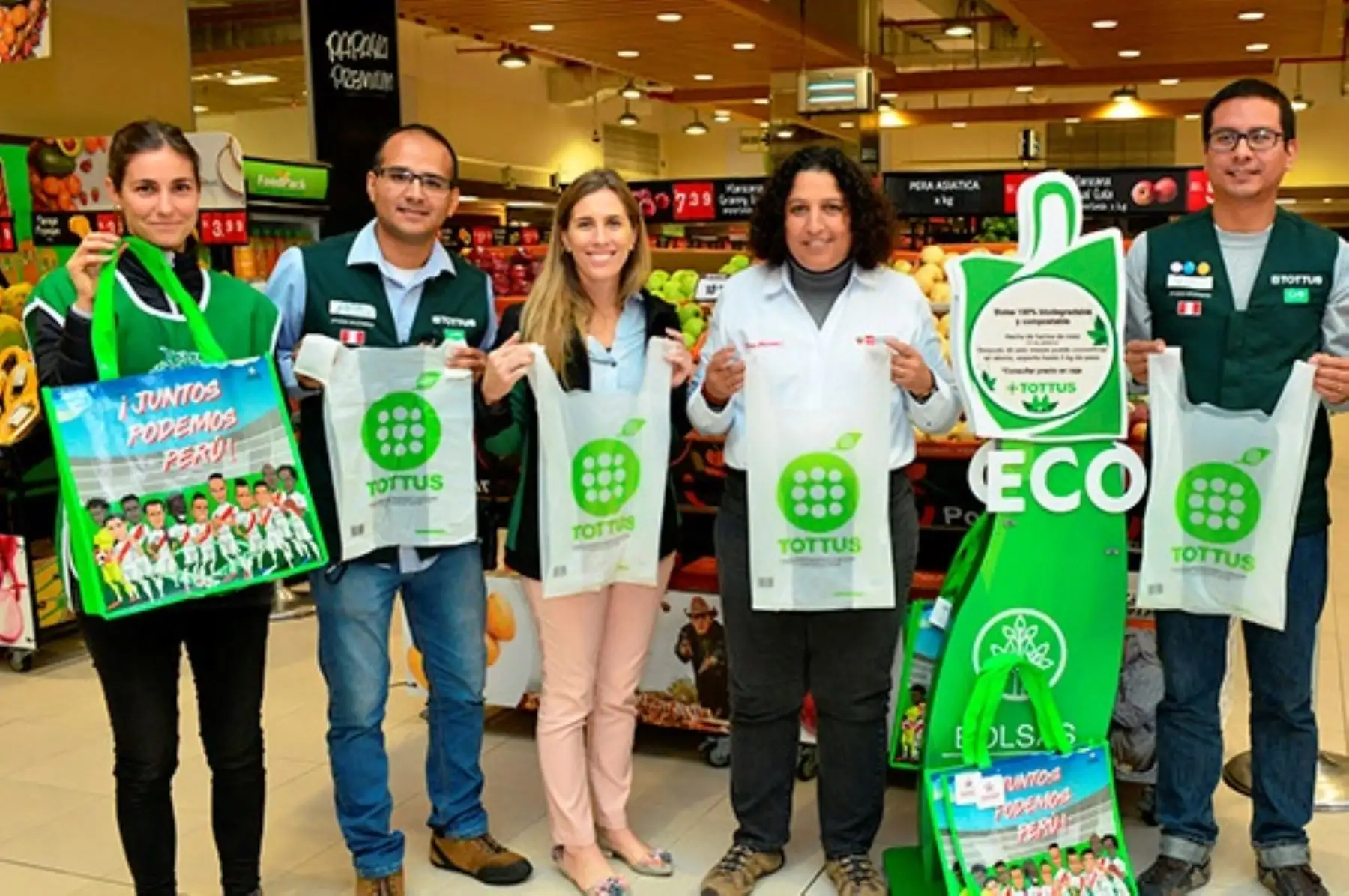 Supermercados se suman a campaña del Minam para usar menos plástico. Foto: ANDINA/Difusión.