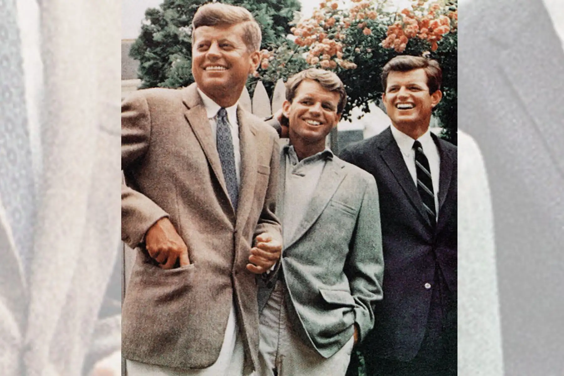 Los hermanos Kennedy, John F., Robert y Ted.  (Hyannes, sin fecha) Foto: AP
