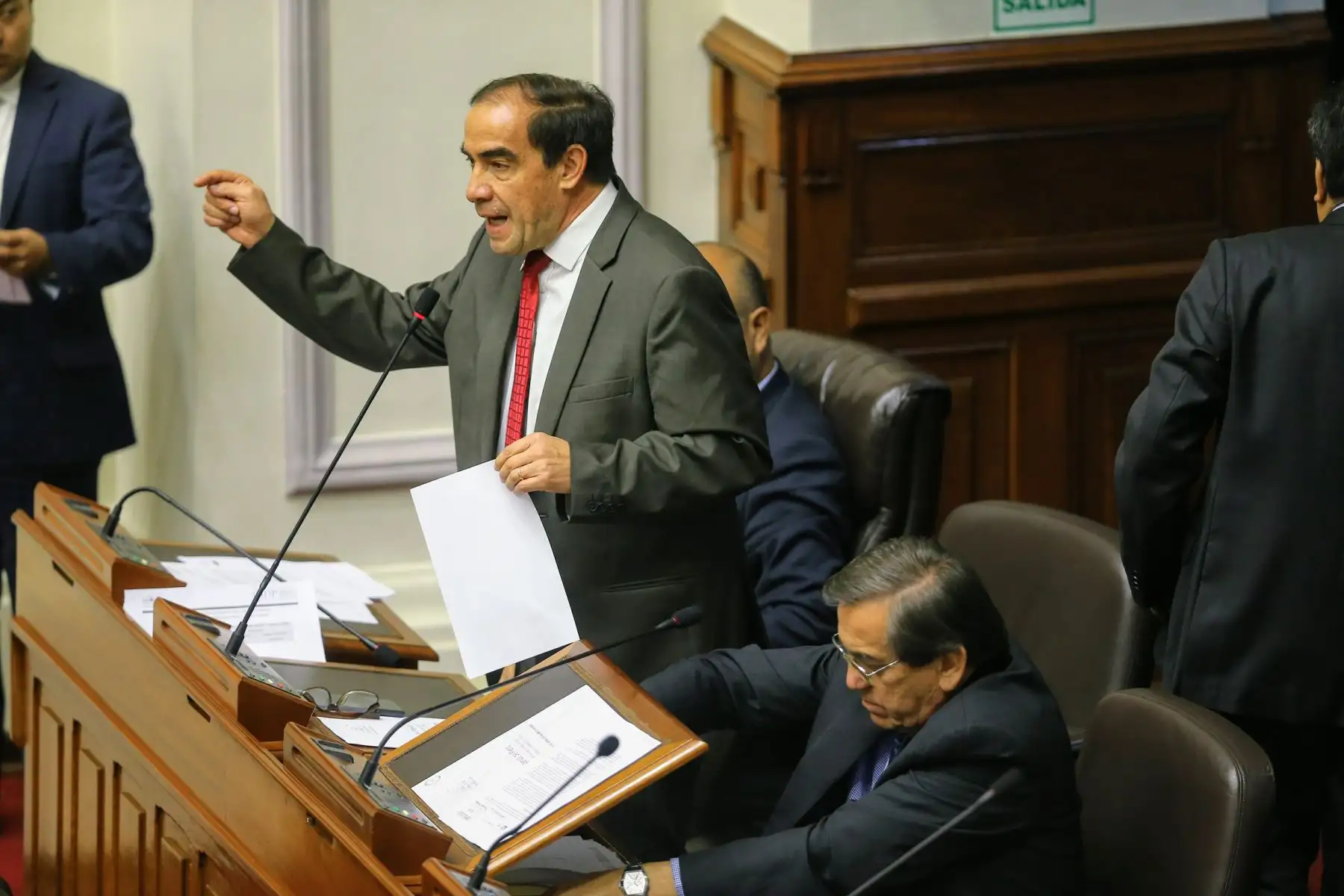 Debate en el Congreso de la República sobre el desafuero de los congresistas Kenji Fujimori, Guillermo Bocangel y Bienvenido Ramírez. Foto: ANDINA/Luis Iparraguirre