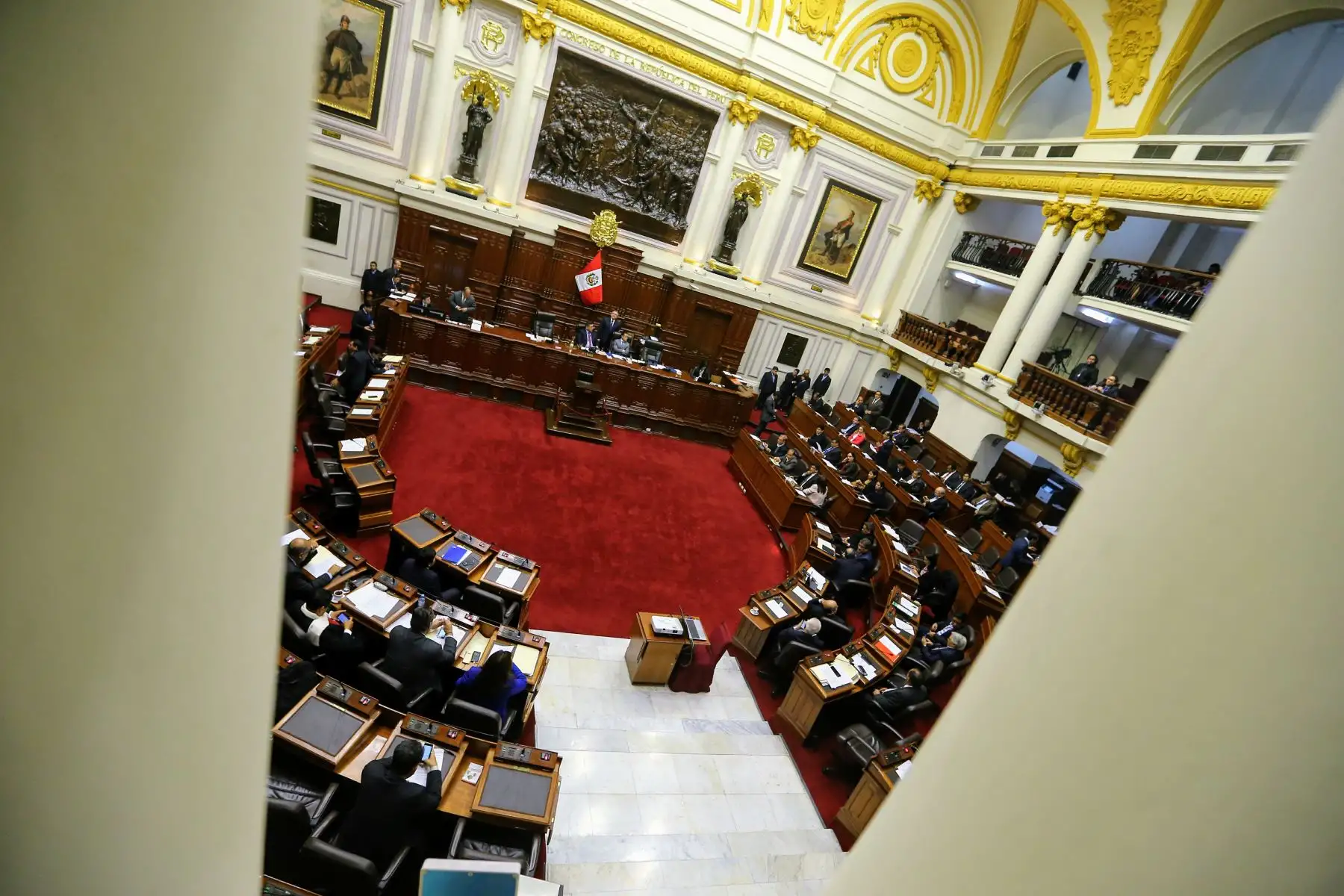 Gran asistencia de congresistas des las primeras horas de la mañana. Foto: ANDINA/Luis Iparraguirre