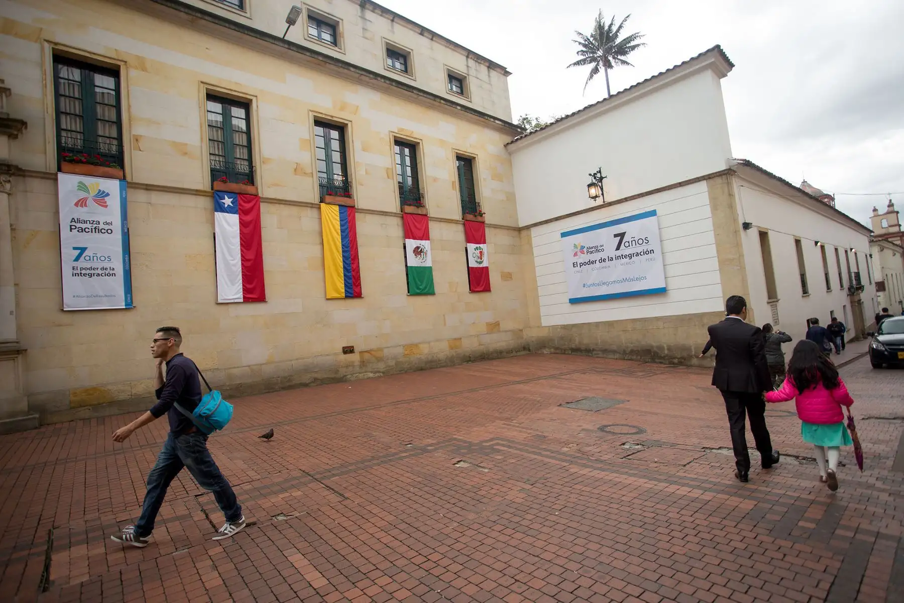 Colombia - 30 abril 2018 /  Fachada del Ministerio de Relaciones Exteriores de Colombia para celebrar el Día de la Alianza del Pacífico.  Foto: Alianza del Pacífico.