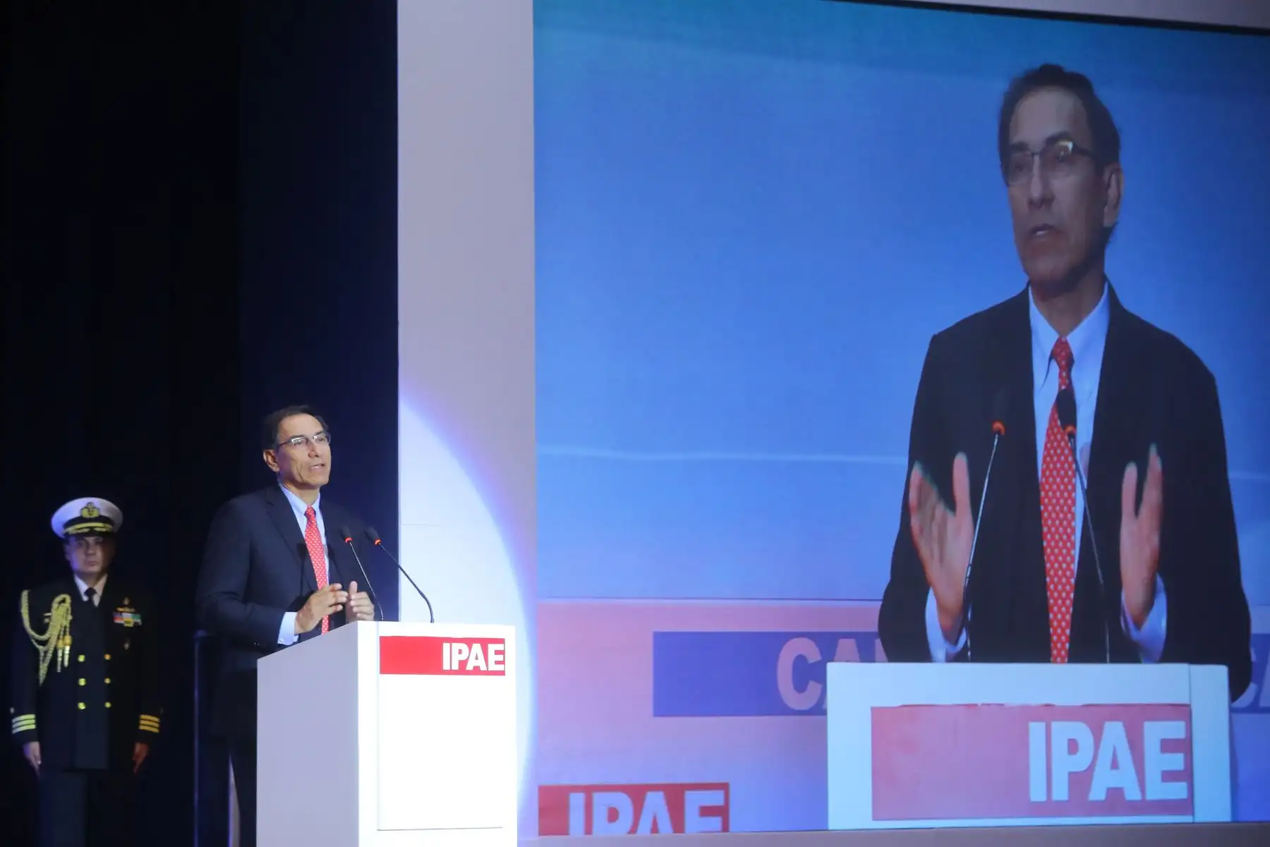 Presidente Martín Vizcarra, inaugura la 24 edición de CADE Universitario en el Callao.Foto: ANDINA/Prensa Presidencia