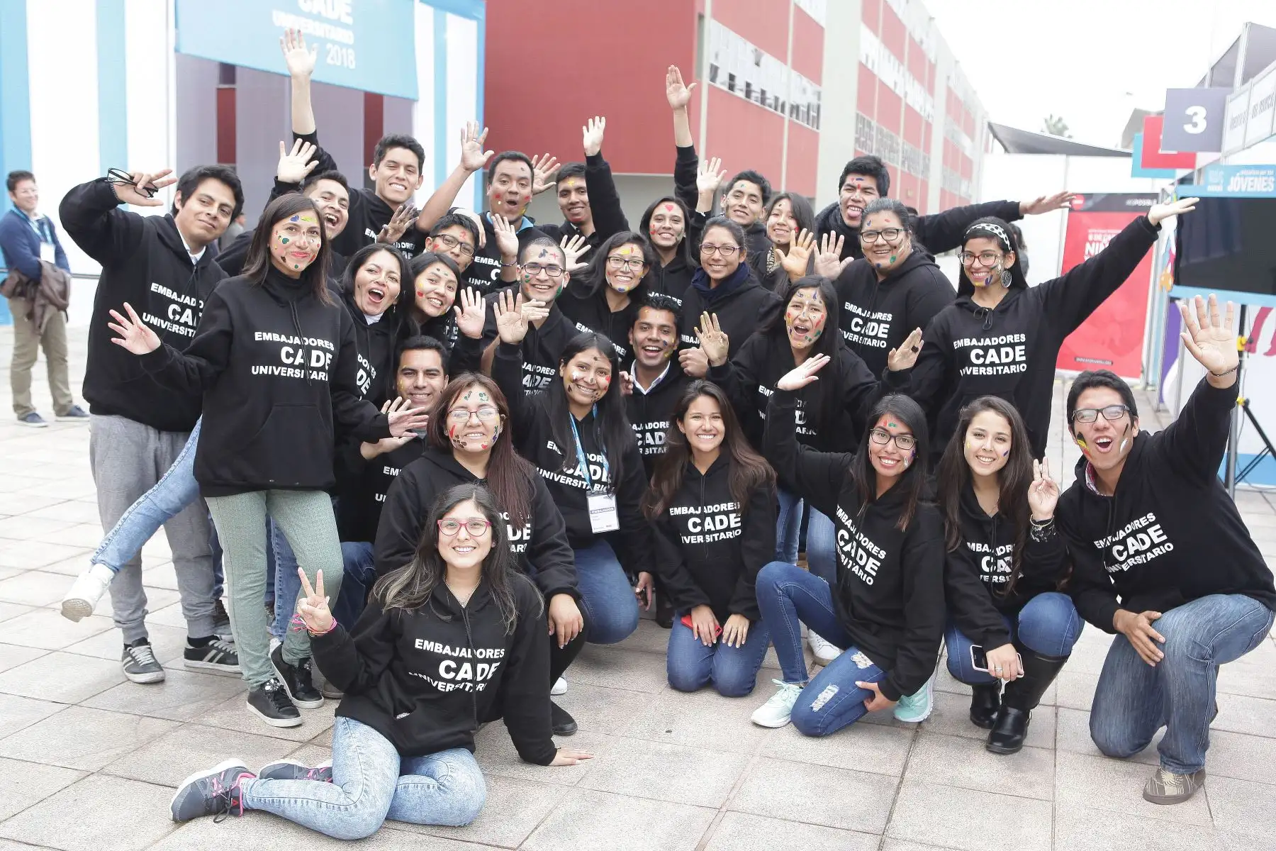 Jóvenes estudiantes durante el "Cade Universitario  2018".Foto:ANDINA/Héctor Vinces.
