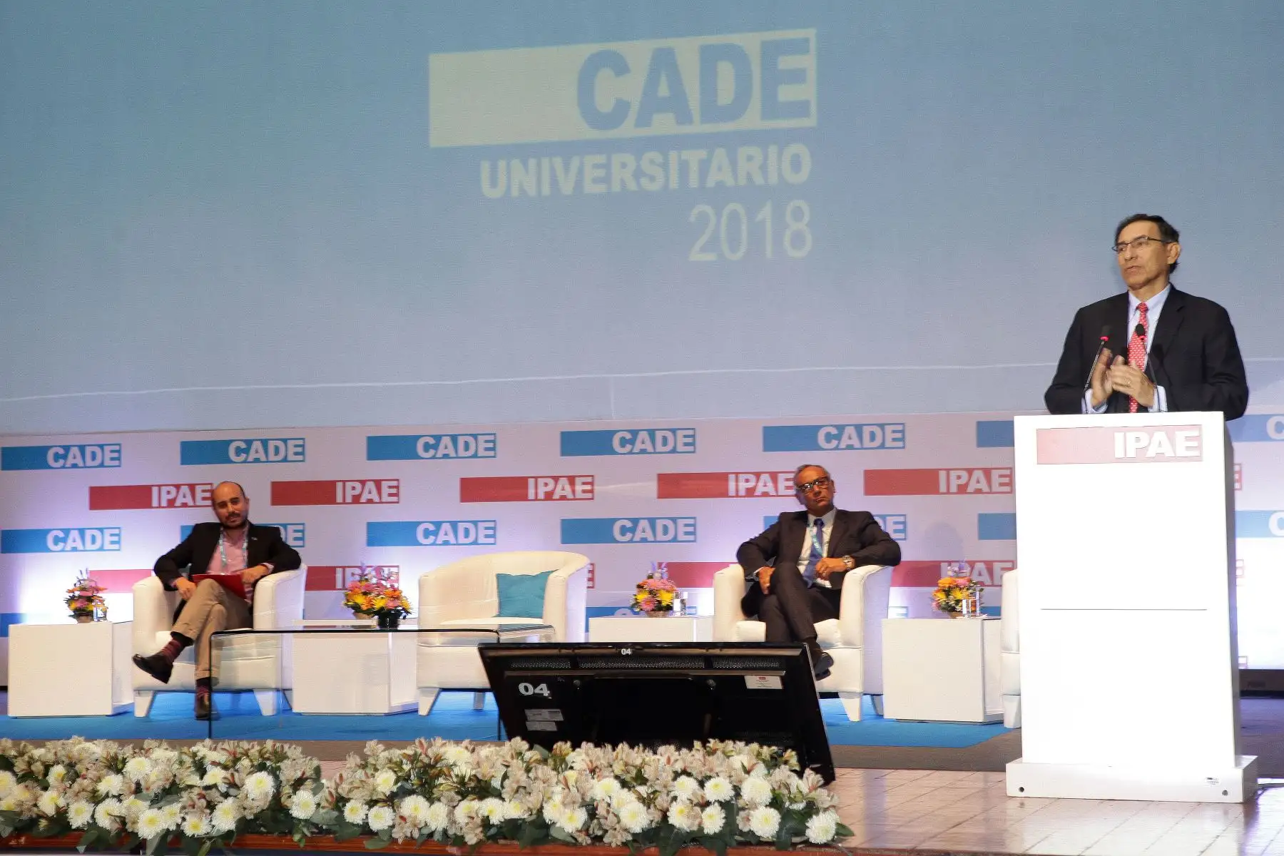 Presidente de la Republica Ing: Martin Vizcarra inaugura,"Cade Universitario  2018".Foto:ANDINA/Héctor Vinces.