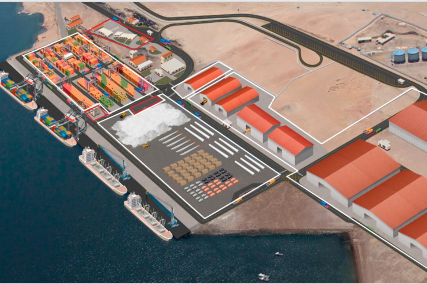 Senace volverá a evaluar estudio de impacto ambiental de puerto de Pisco. ANDINA/Difusión