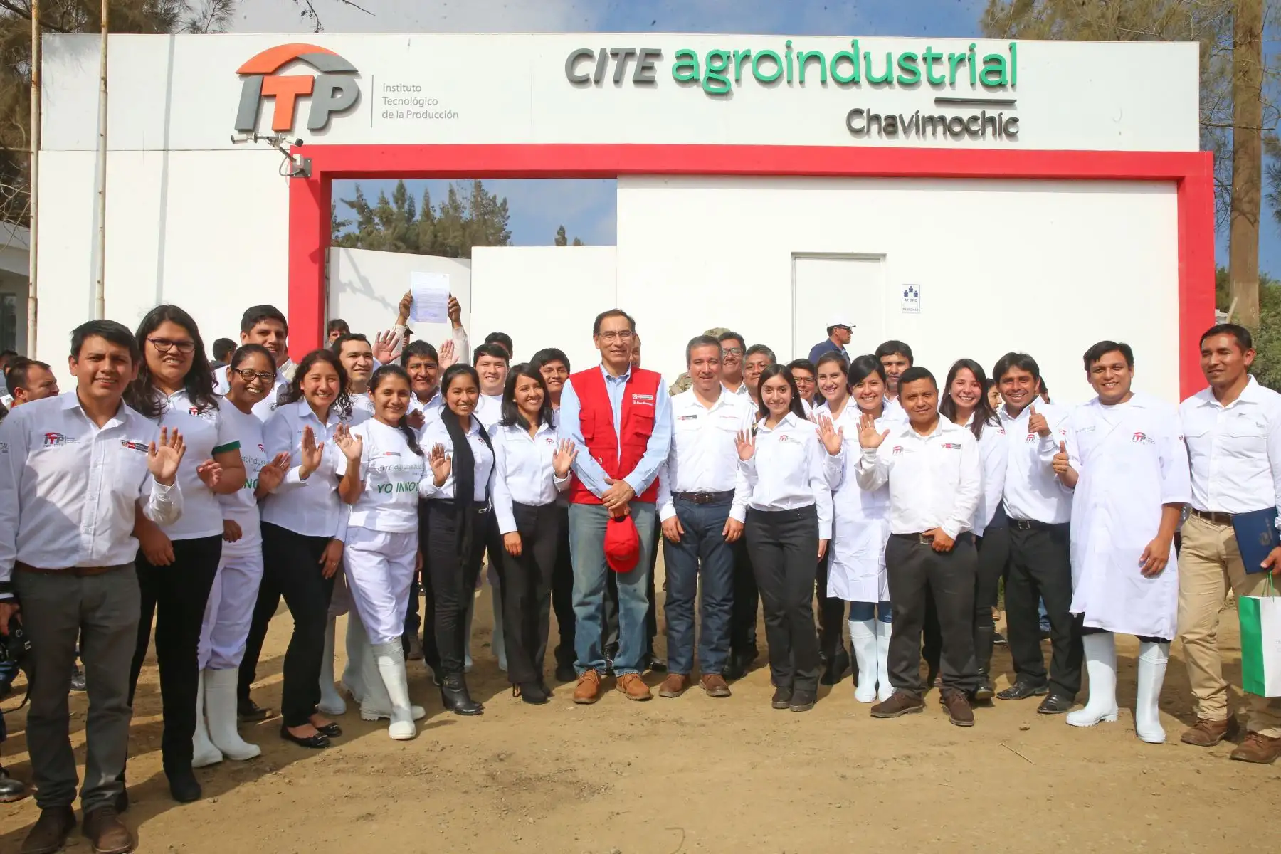 Presidente  de la República Martín Vizcarra, realiza visita de trabajo al CITE Agroindustrial Chavimochic en Trujillo (La Libertad).Foto: ANDINA/Prensa Presidencia