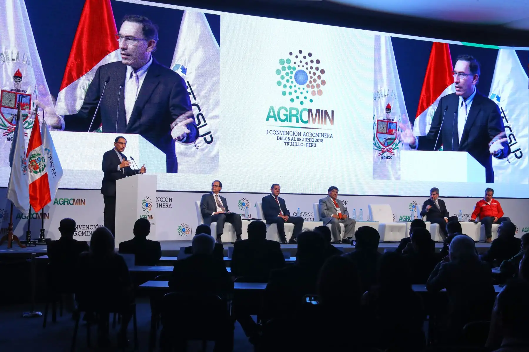 Presidente  Martin Vizcarra clausuró La Convención Agrominera – AGROMIN en Trujillo.Foto:ANDINA/Prensa Presidencia
