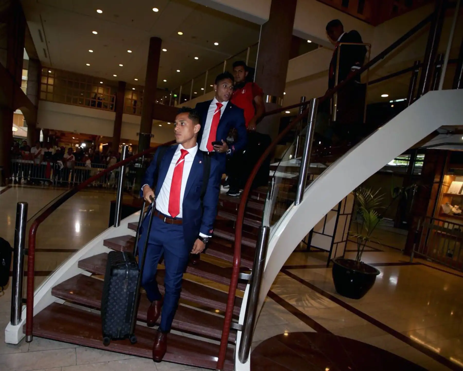 Jugadores de la selección peruana partieron de Gotemburgo-Suecia rumbo a Rusia.Foto:Andina/FPF
