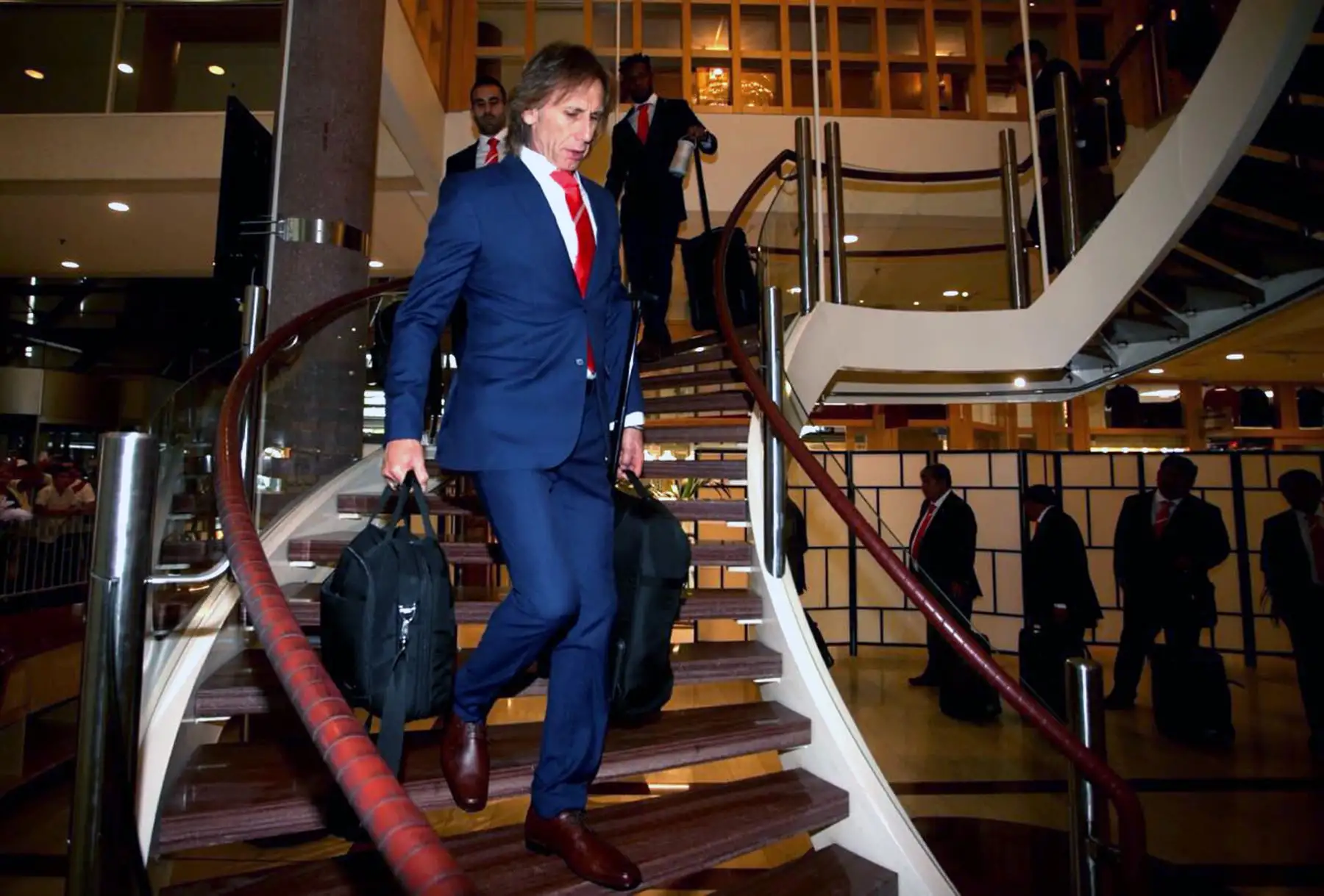 Jugadores de la selección peruana partieron de Gotemburgo-Suecia rumbo a Rusia.Foto:Andina/FPF