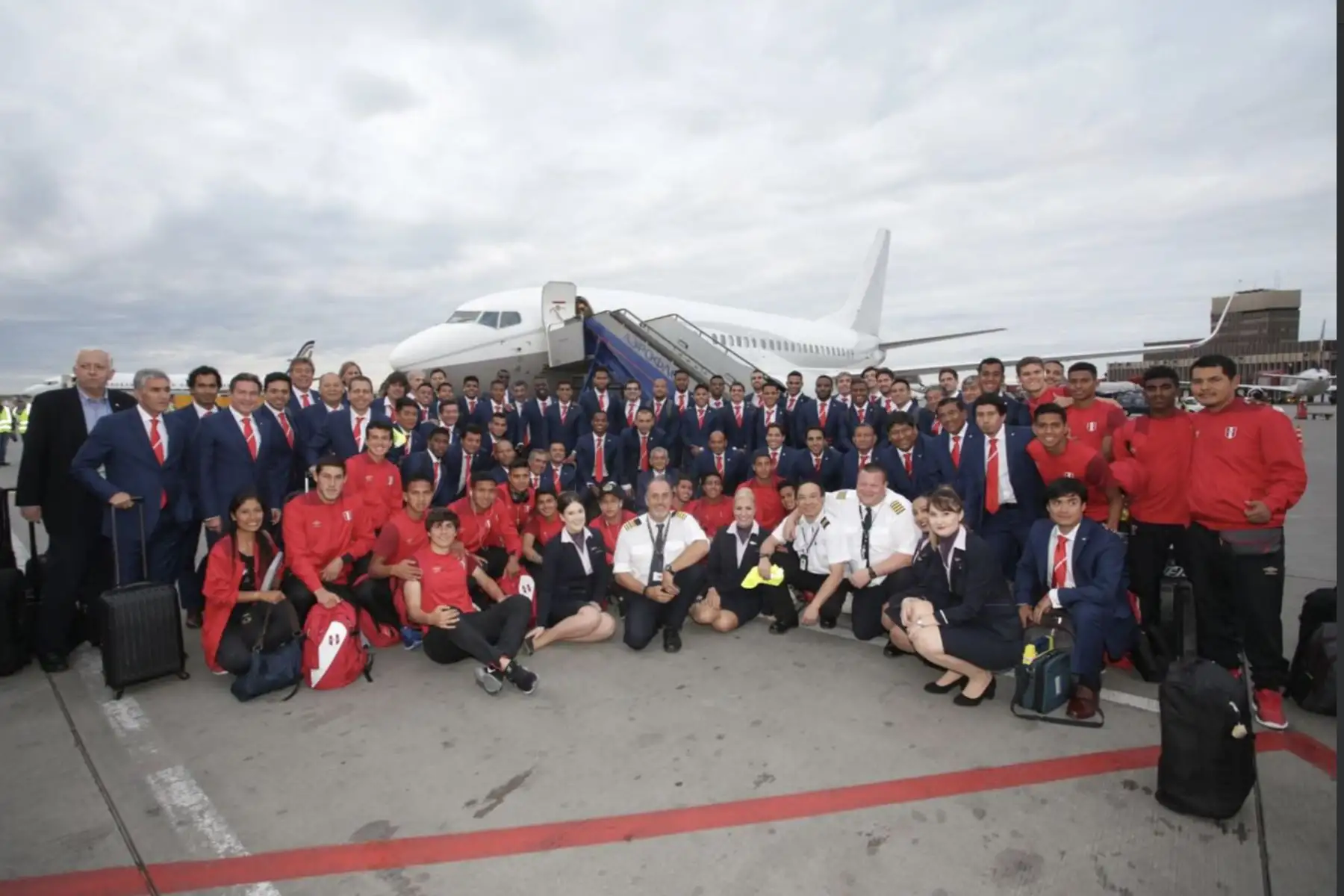 La escuadra nacional acaba de pisar suelo ruso para jugar su quinto mundial de su historia.Foto:ANDINA/FPF