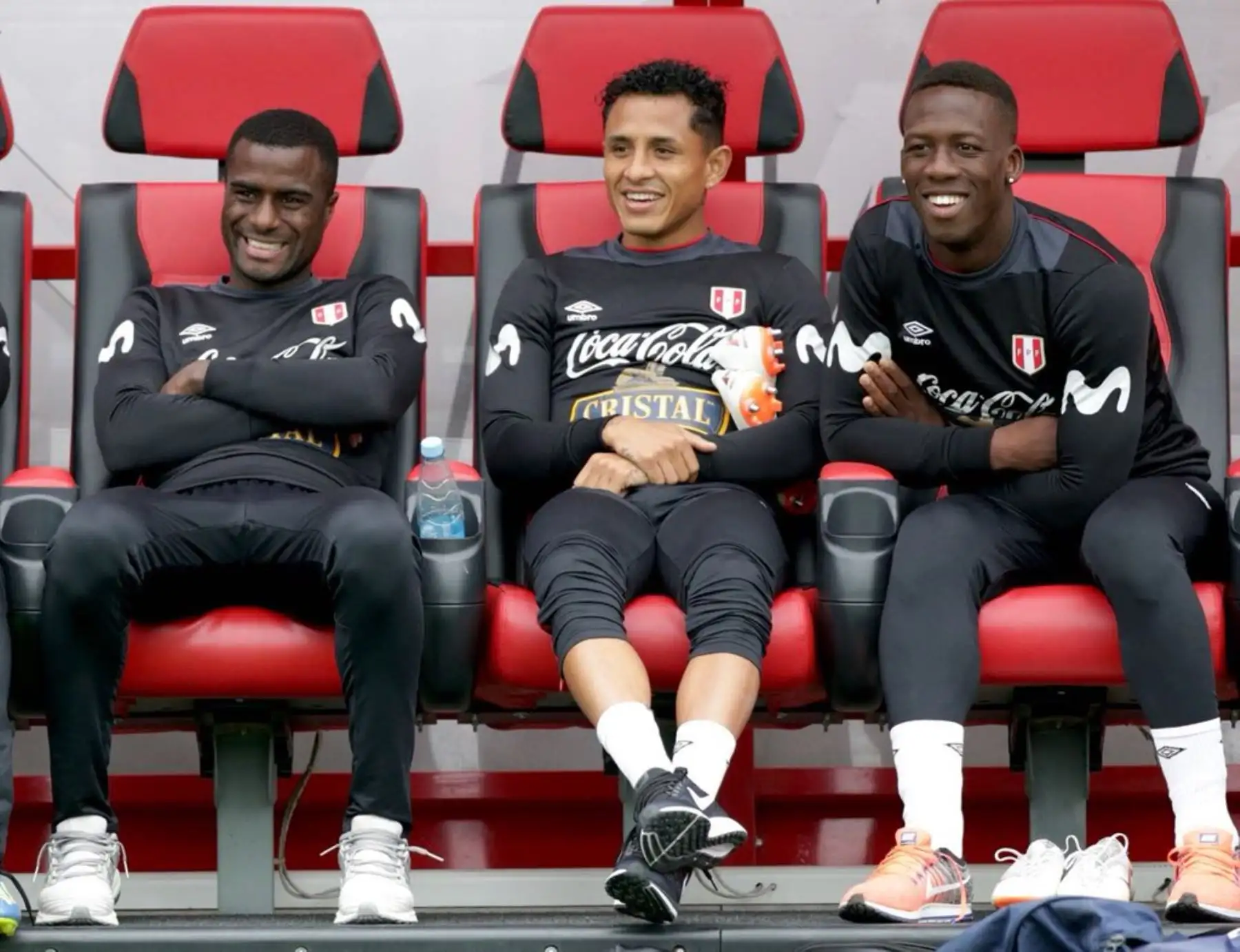 Jugadores del equipo nacional de Perú durante una sesión de entrenamiento del equipo nacional de Perú en Khimki, en las afueras de Moscú, Rusia-Foto: ANDINA/FPF