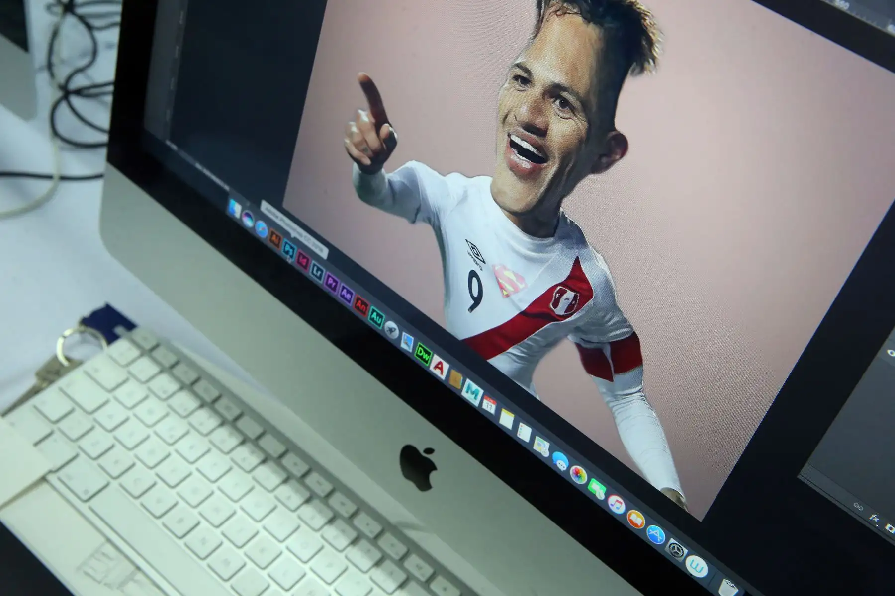 Jugadores como Paolo Guerrero y El Oreja Flores, son los más utilizados por los alumnos en sus distintos trabajos. Foto: ANDINA/Luis Iparraguirre