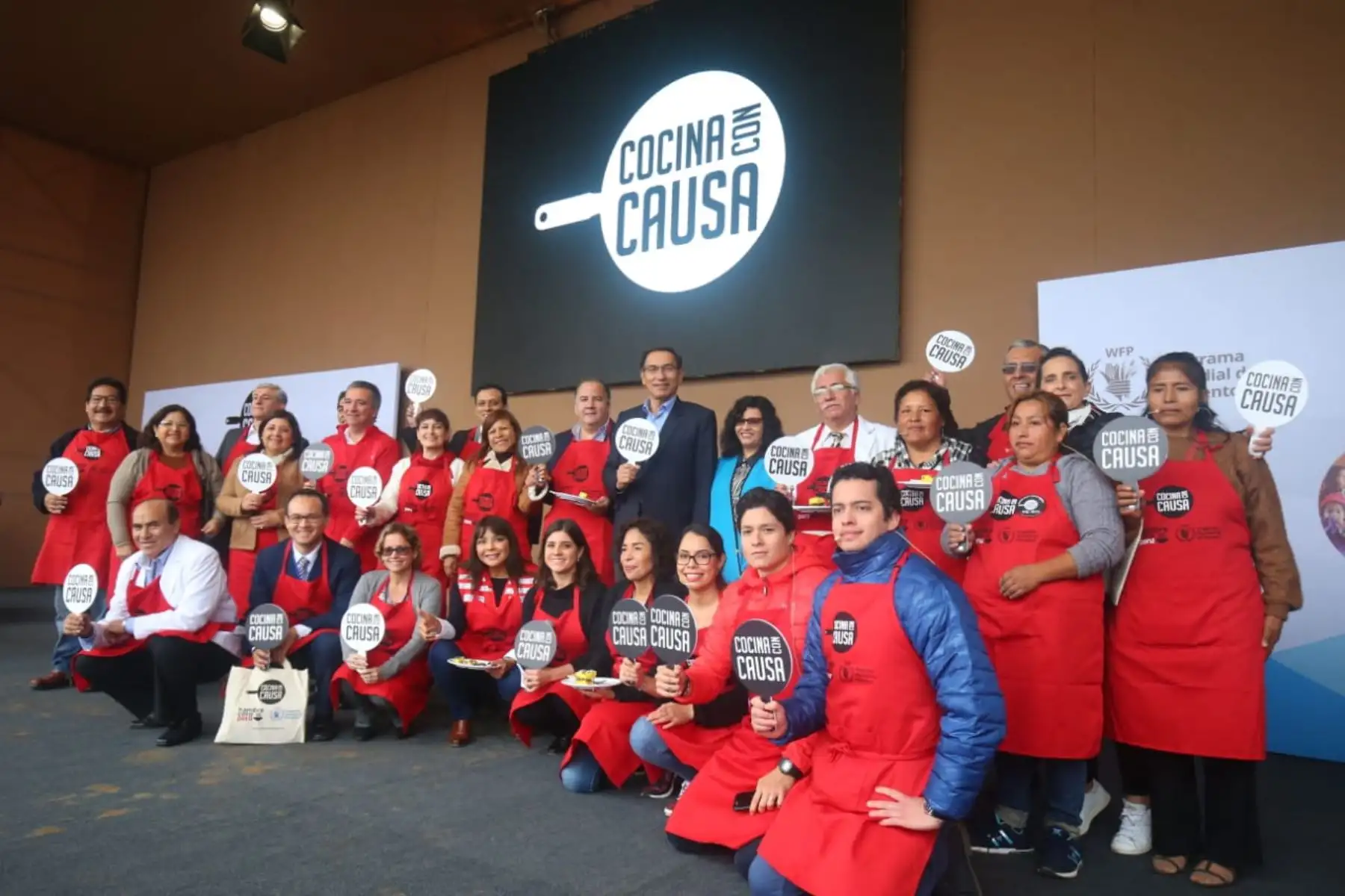 Presidente Martin Vizcarra lidera lanzamiento de segunda temporada de Cocina Con Causa, iniciativa multisectorial que promueve uso de alimentos nutritivos en la mesa peruana. ¡Unidos en la lucha contra la anemia y la desnutrición infantil!. Foto: ANDINA/Prensa Presidencia