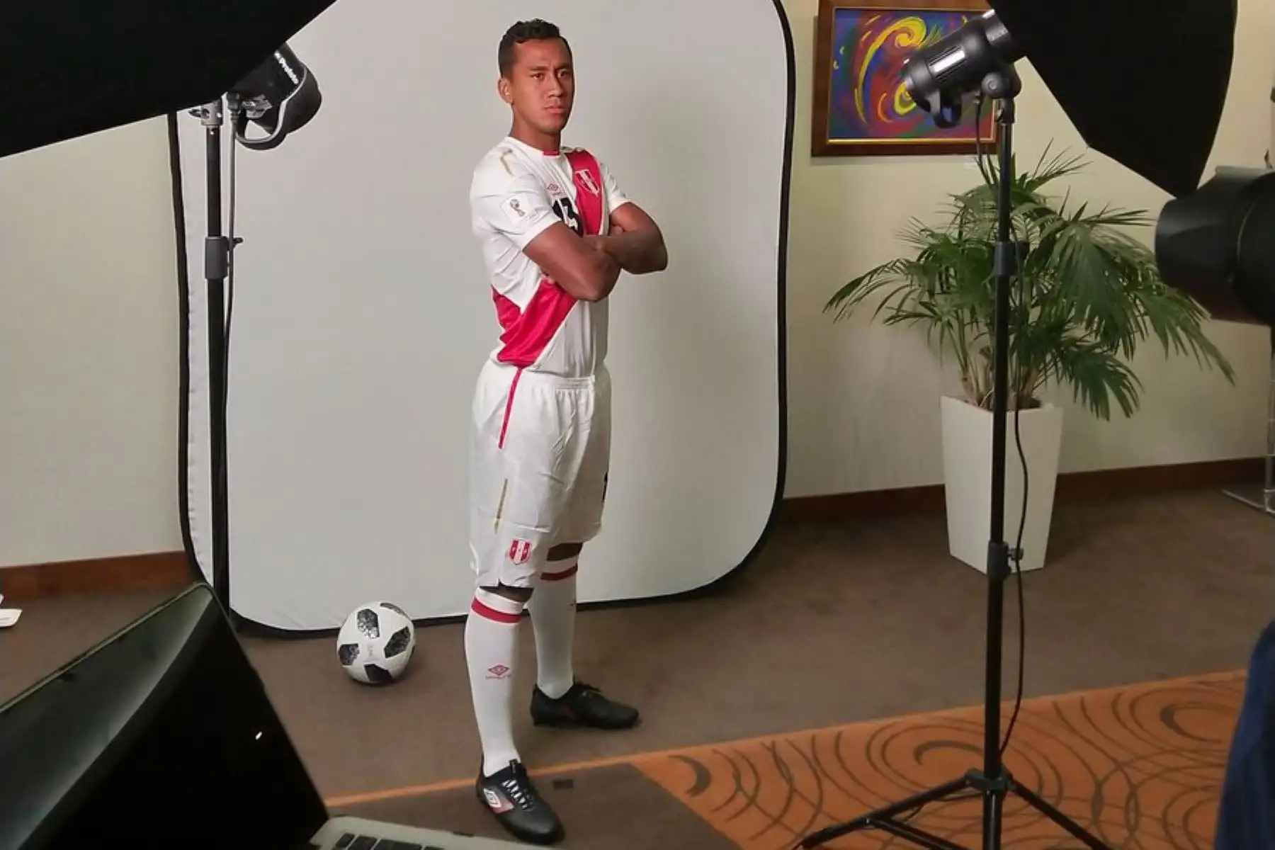 Selección peruana en detrás de cámaras en Rusia. Foto: ANDINA/Gilda Arrúa