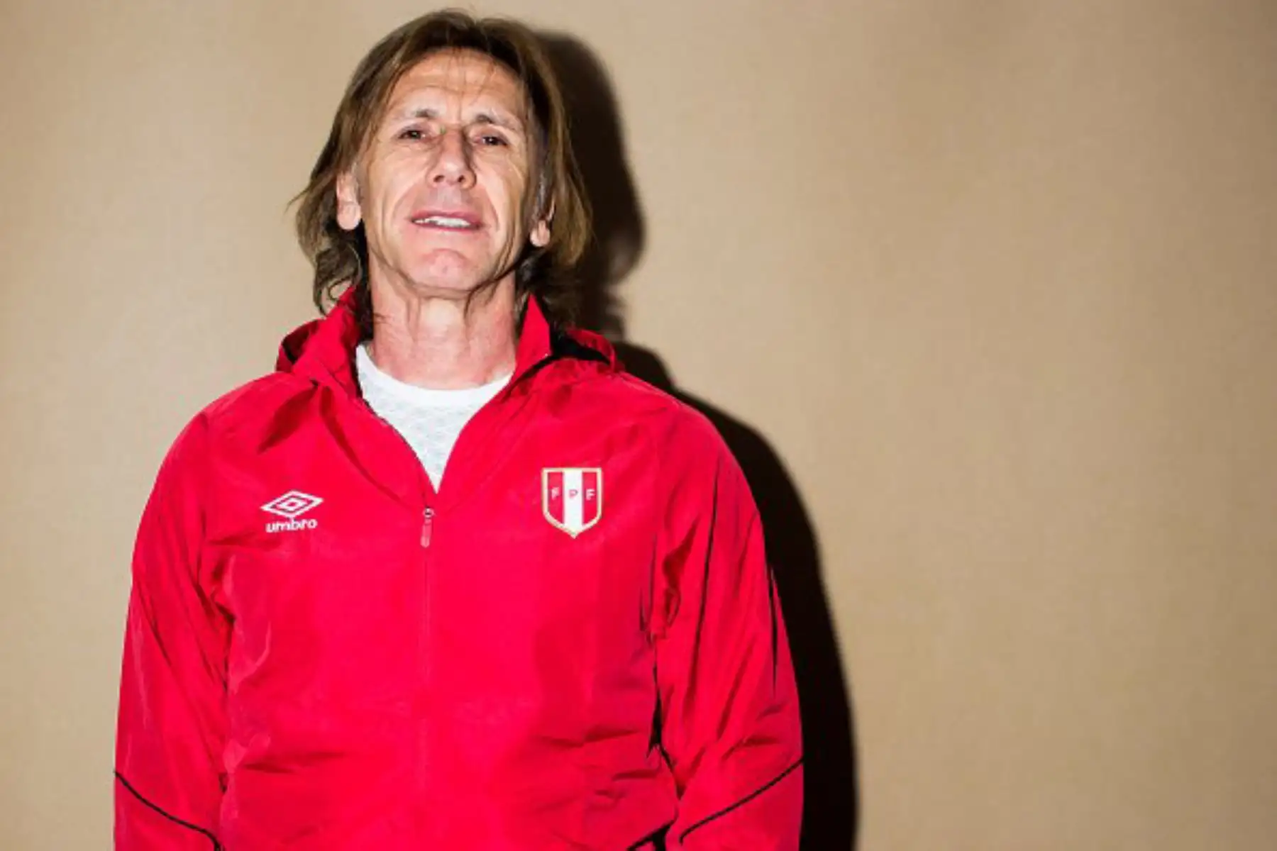 Ricardo Gareca en sesión de fotos de la selección peruana en Rusia. Foto: ANDINA/ Gilda Arrúa