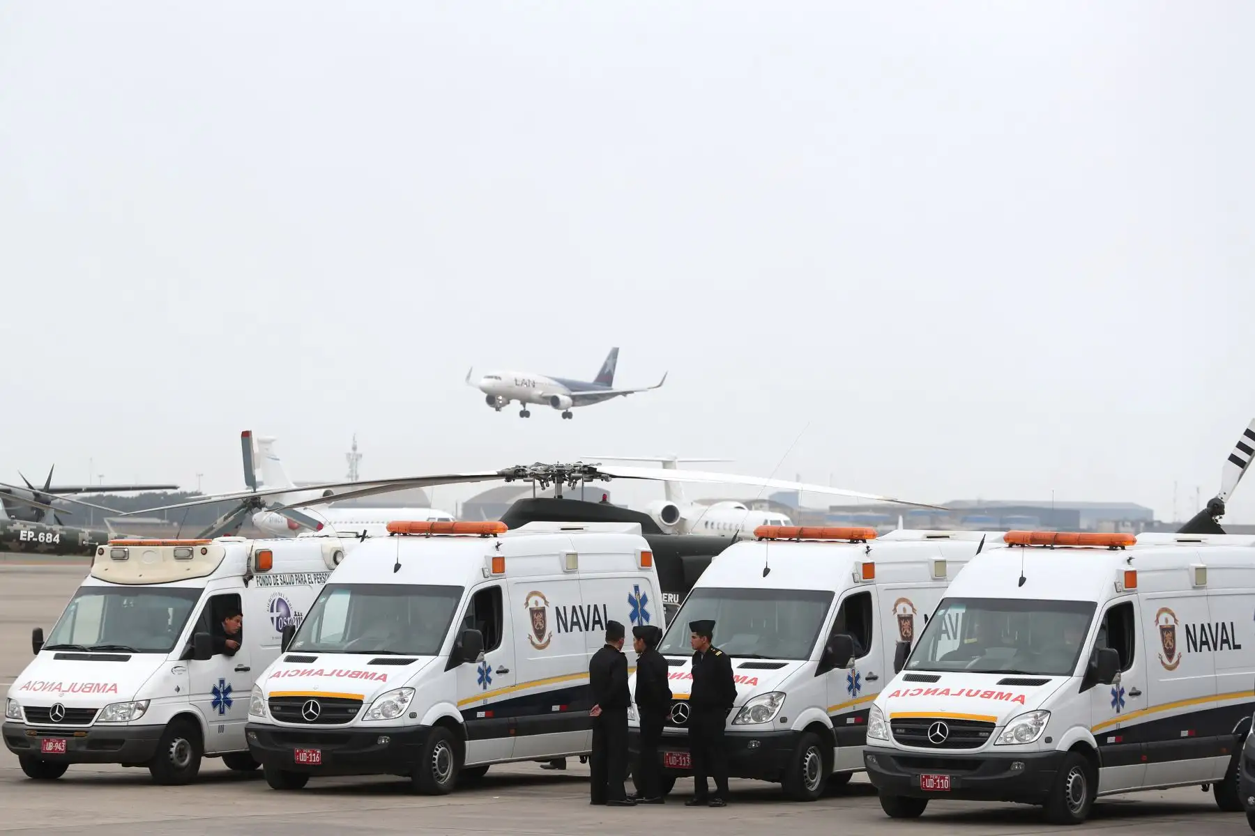 Los seis militares que resultaron heridos tras el ataque a una base militar en el Vraem llegaron a Lima para continuar su tratamiento. Foto: ANDINA/MINDEF