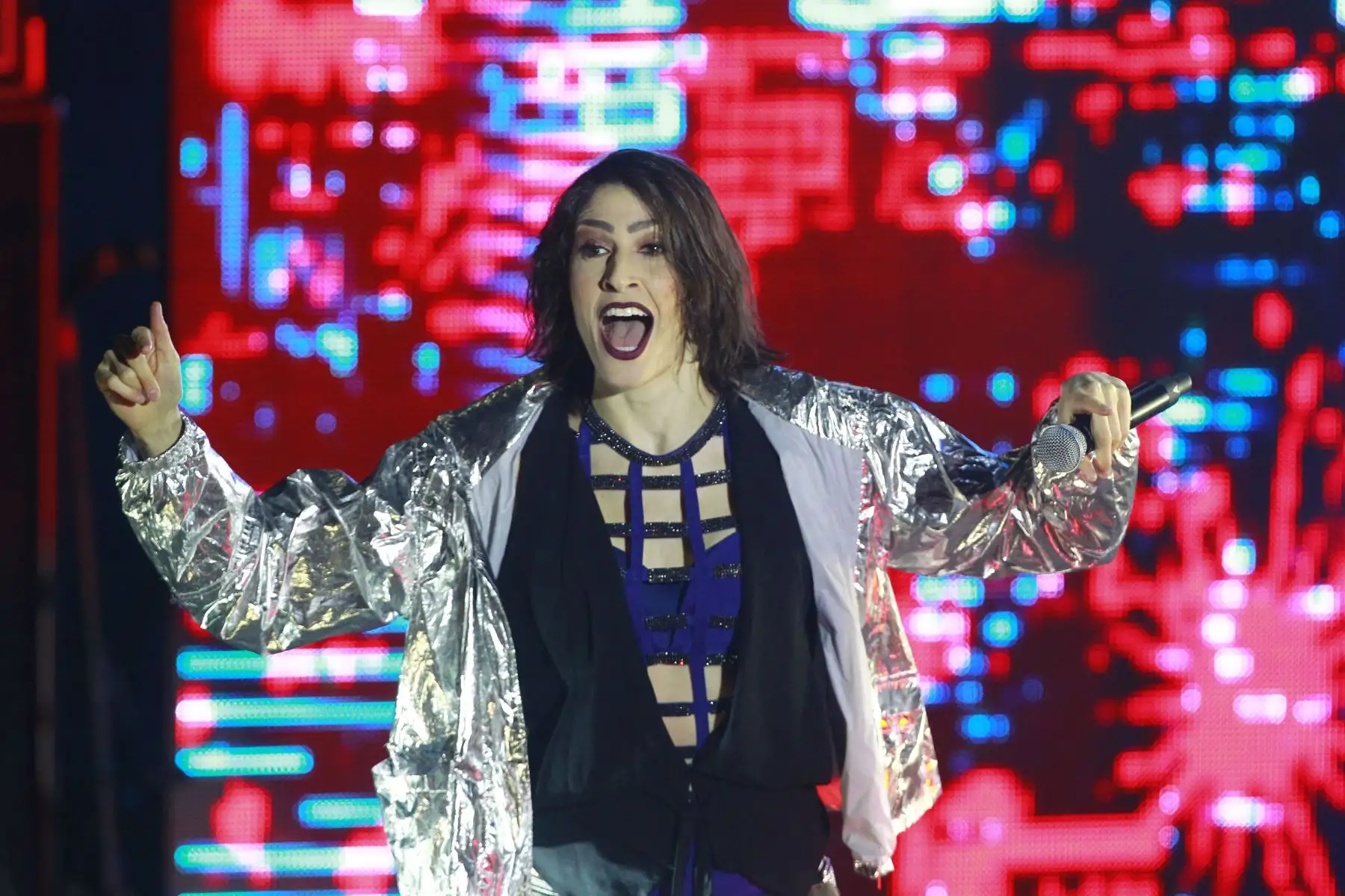 El dúo mexicano Ha*Ash dio un gran concierto en Lima, en el parque de la Exposición. Foto: ANDINA/Eddy Ramos.