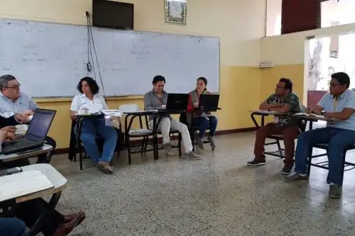 En el segundo día del Muni Ejecutivo en la región Piura se inició hoy con la presencia de los ministros del Ambiente, Fabiola Muñoz; de Agricultura y Riego, Gustavo Mostajo; de Vivienda, Construcción y Saneamiento, Javier Piqué; y el jefe de la Autoridad para la Reconstrucción con Cambios, Edgar Quispe.