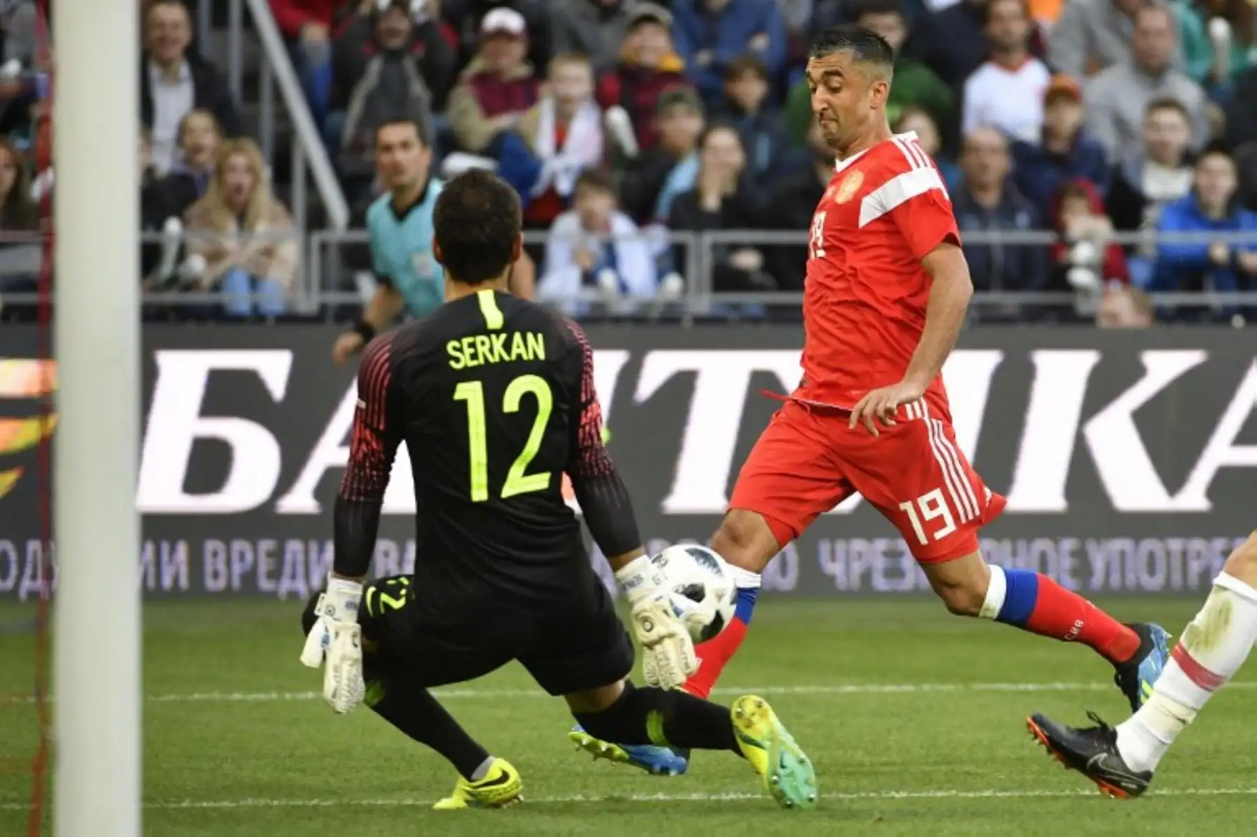 Aleksandr Samedov es el referente de ataque de la selección anfitriona del Mundial