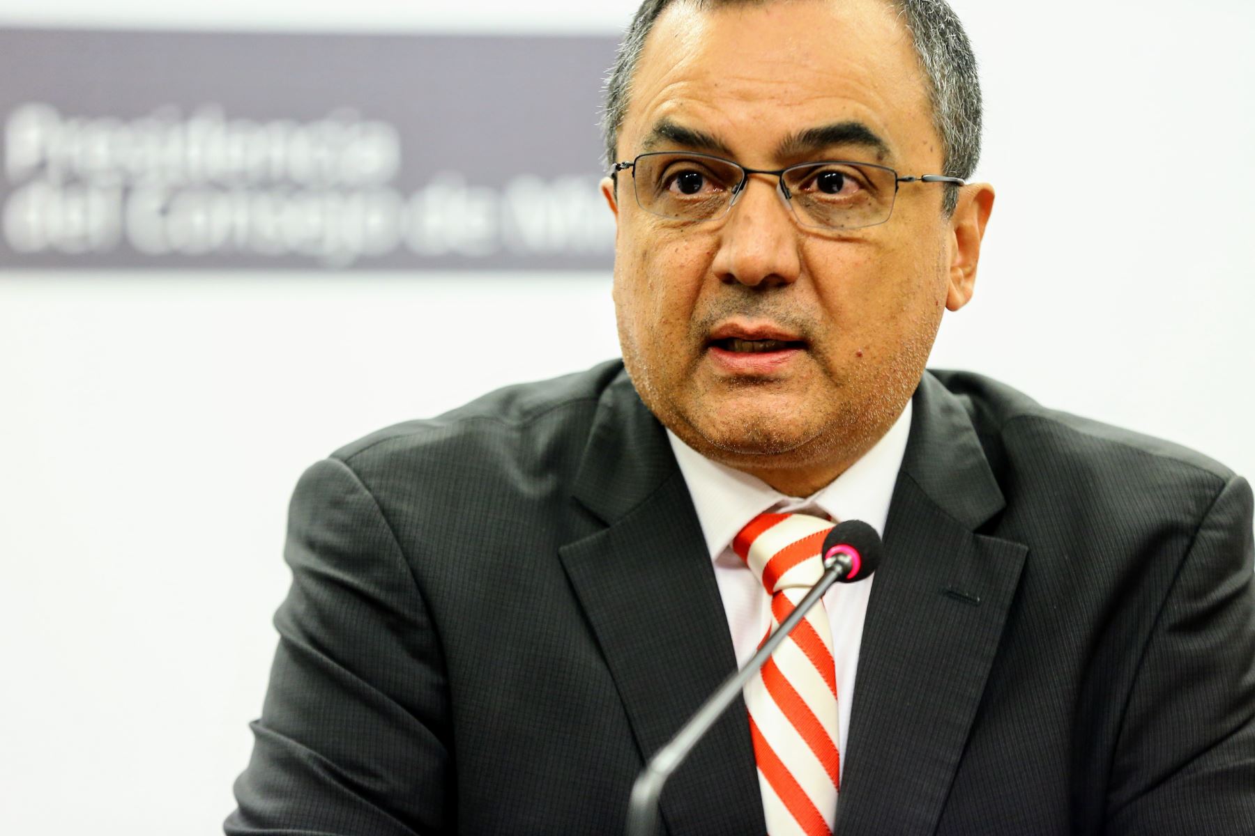 Ministro de Economía y Finanzas, Carlos Oliva. ANDINA/Luis Iparraguirre