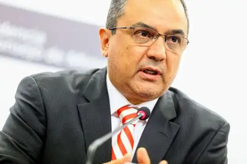 Ministro de Economía y Finanzas, Carlos Oliva. ANDINA/Luis Iparraguirre