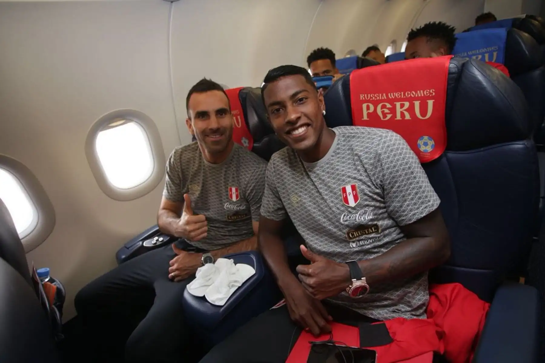 La Selección Peruana viaja a la ciudad de  Saransk, Rusia, donde este sábado a las 11:00 am (hora peruana) enfrentará a Dinamarca. Foto: ANDINA/FPF