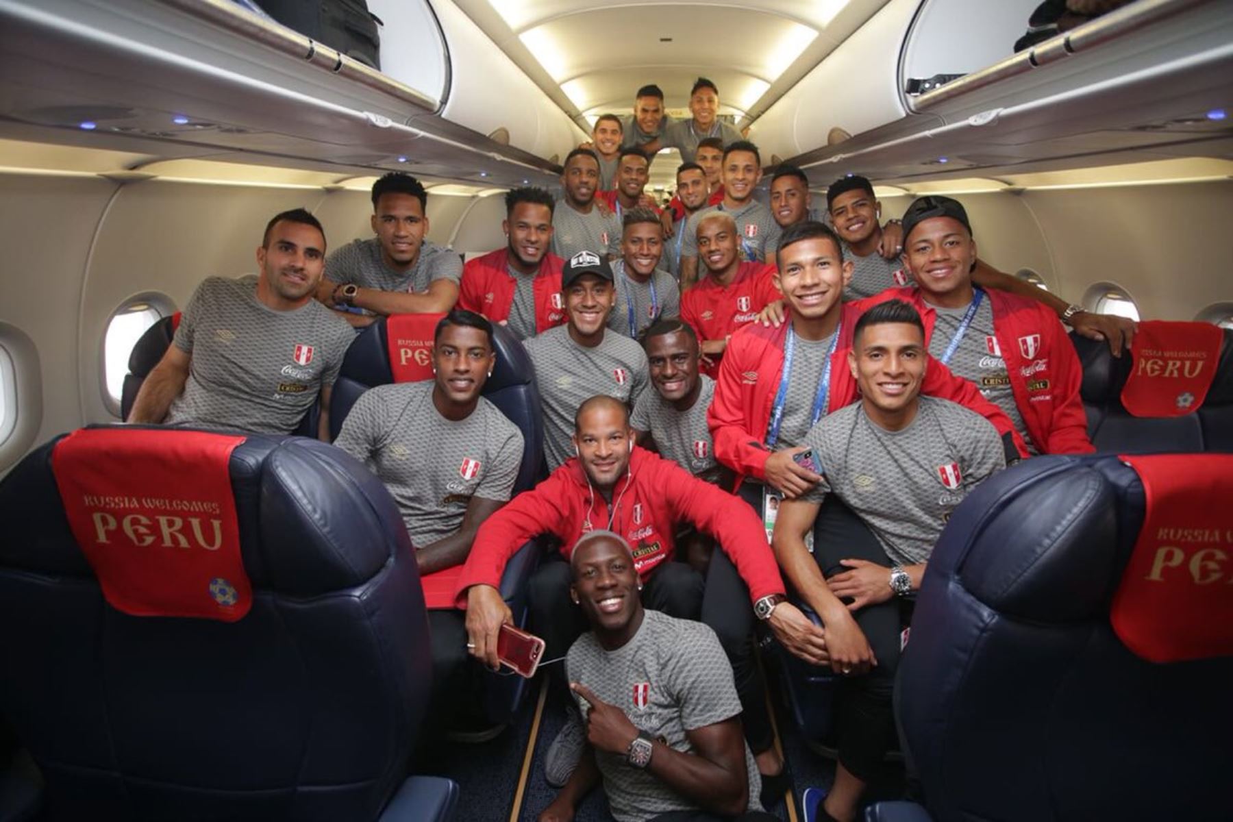 Peru soccer team arrive home after World Cup participation N