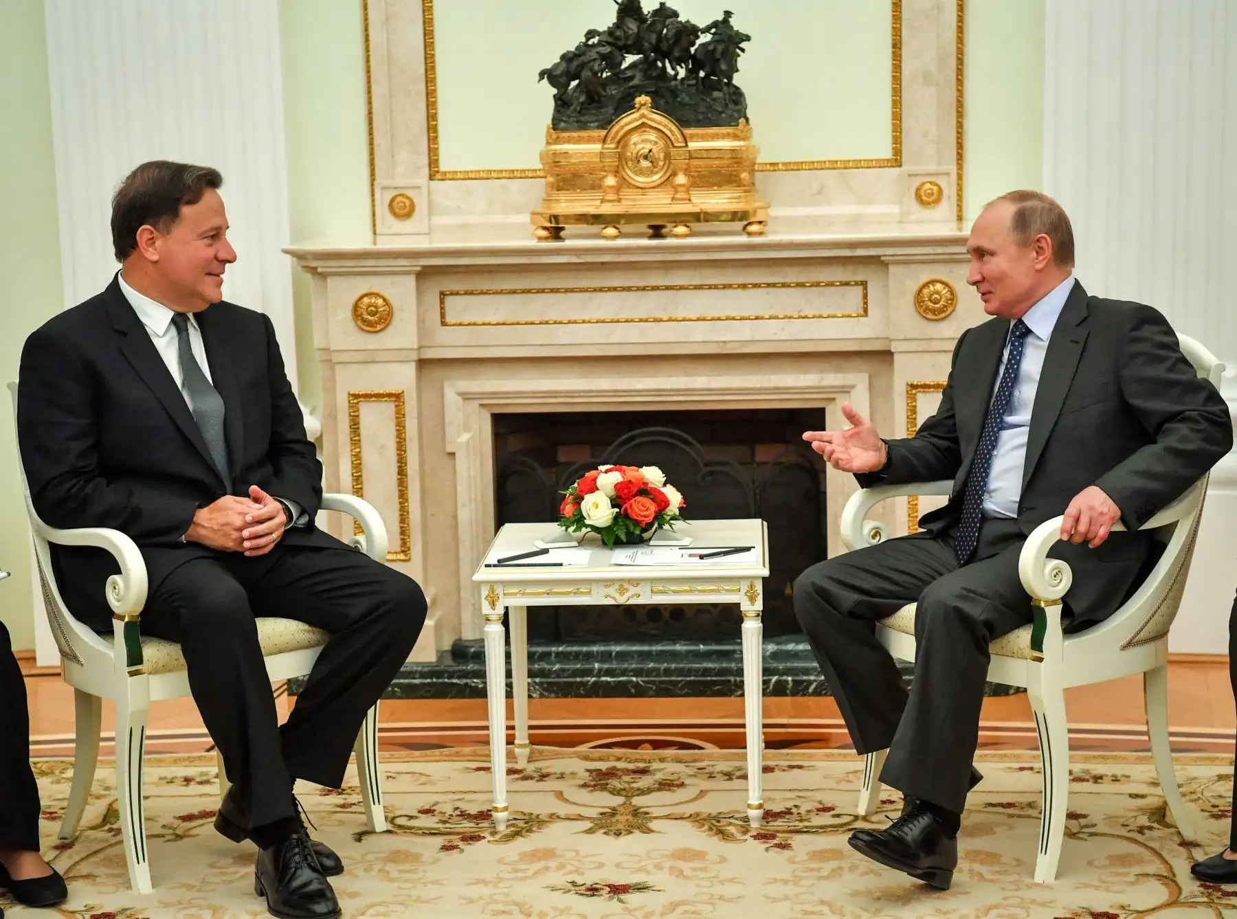 Juan Carlos Varela y Vladímir Putin Foto: EFE
