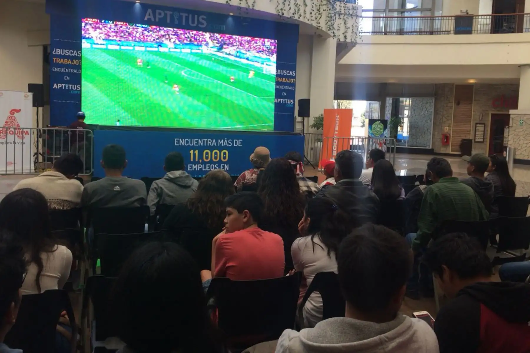 Arequipeños vibraron con la inauguración del Mundial Rusia 2018. ANDINA
