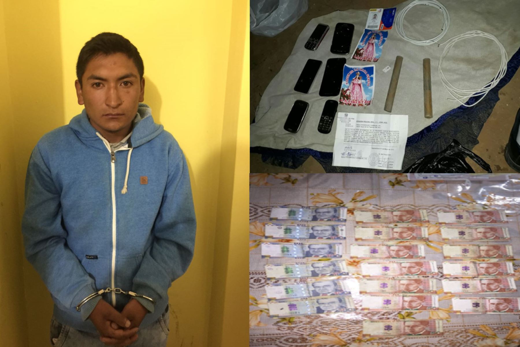 Luego de acciones de inteligencia, la Policía Nacional del Perú (PNP) capturó a seis miembros de la banda criminal “Los Nazis del Barrio 13 de Huamachuco”, que desde el año 2015 cometía delitos de extorsión, tenencia ilegal de armas de fuego y explosivos, entre otros.