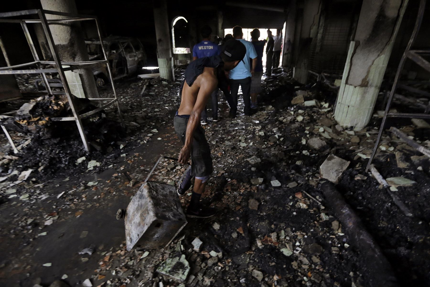 Ataques en Nicaragua. Foto: AFP.