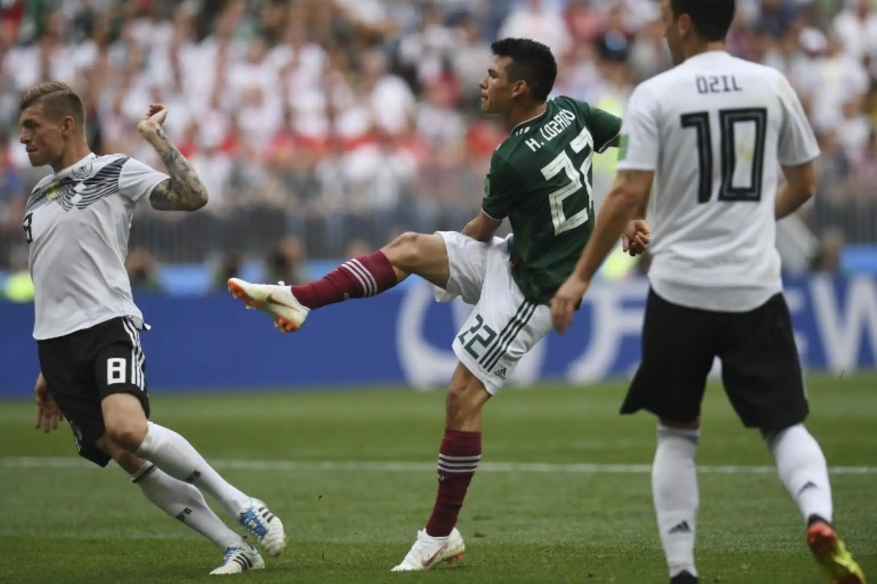 Hirving Lozano fue el autor del gol mexicano