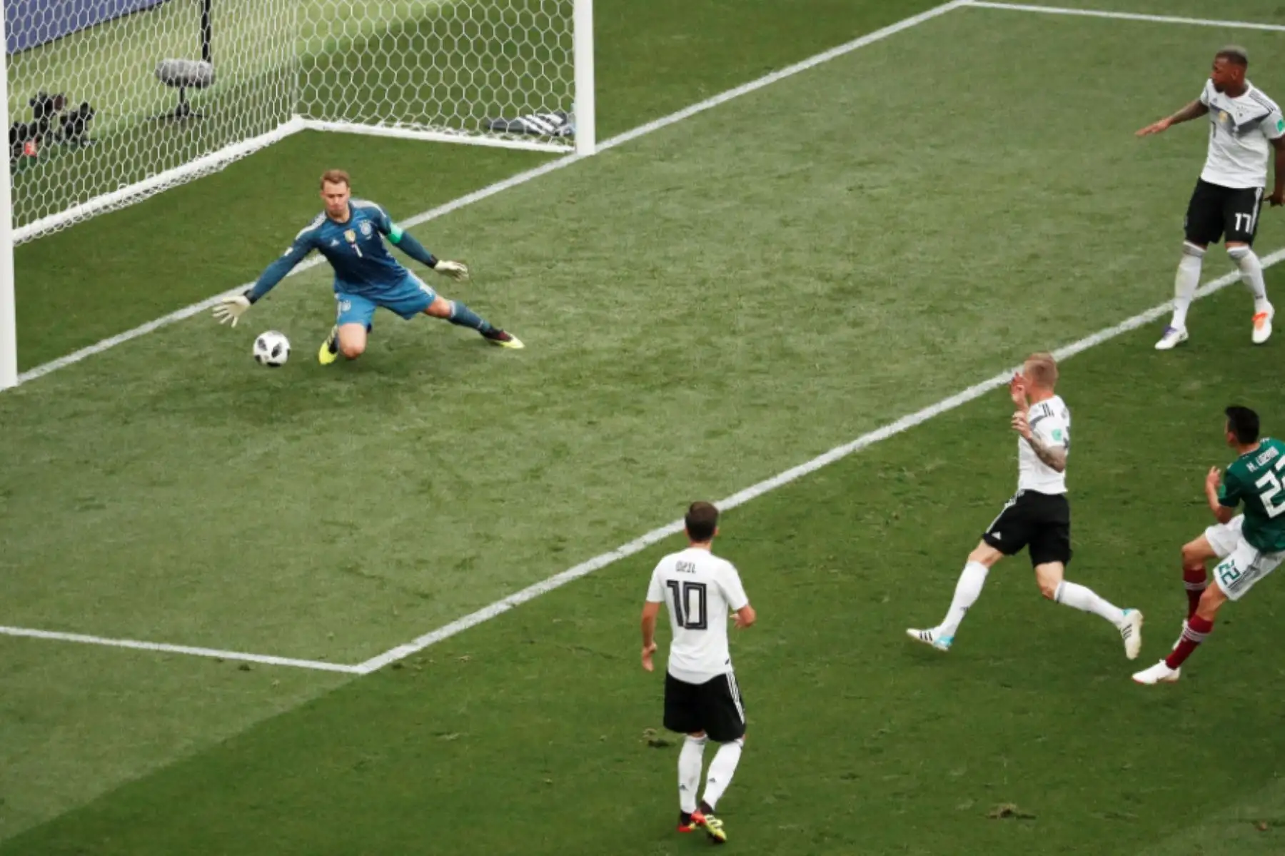 México derrota 1-0 a Alemania en Moscú