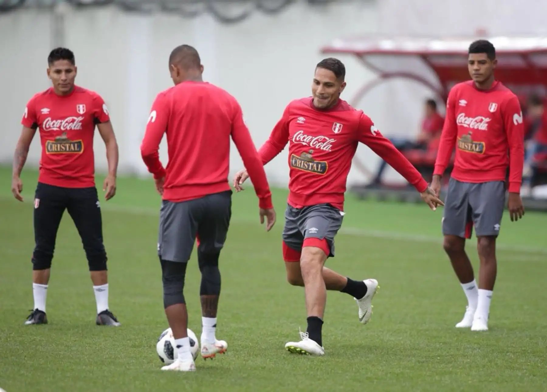 Selección peruana entrena para  partido ante Francia. Foto: ANDINA/FPF