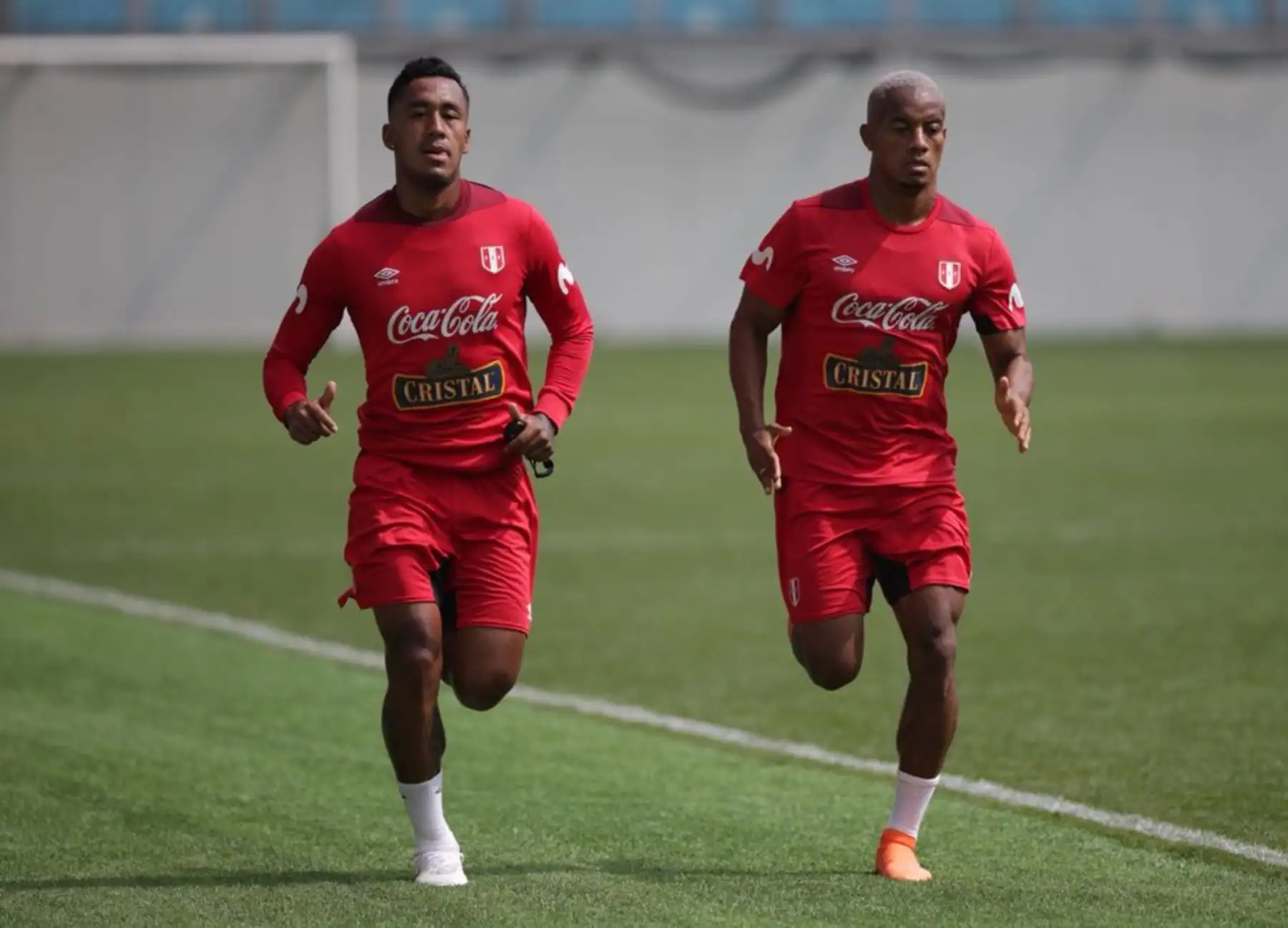 André Carrillo y Renato Tapian no trabajaron hoy con el resto de sus compañeros.