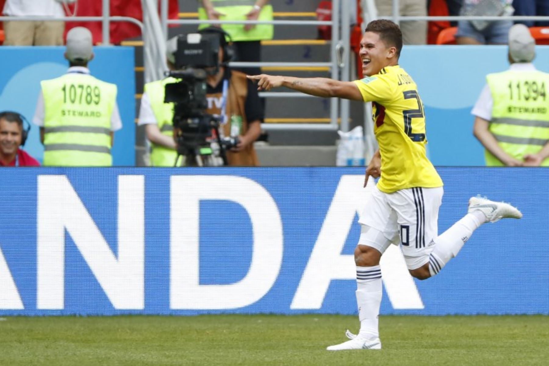 Juan Quintero convierte el empate para Colombia