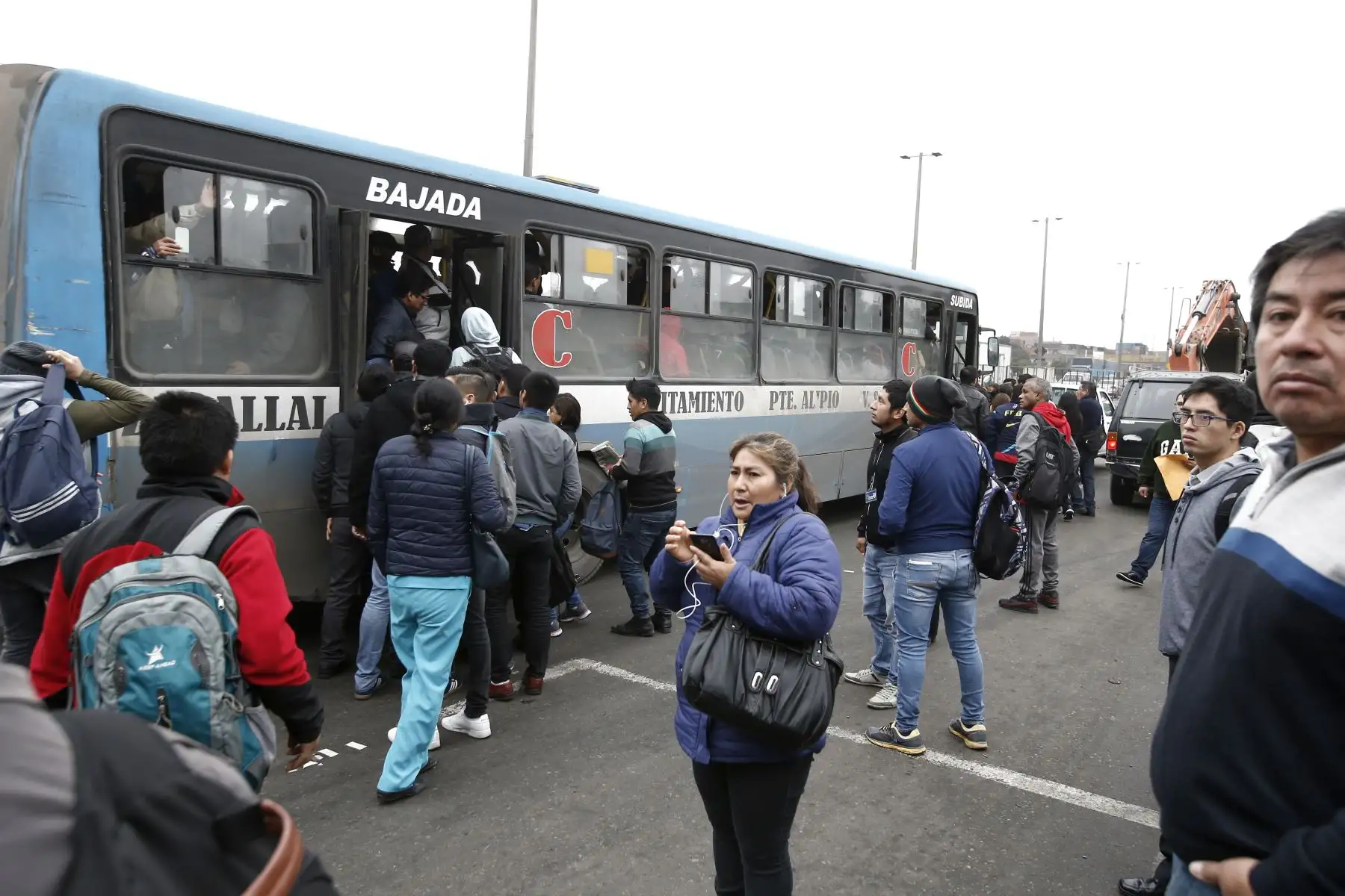 Paro parcial del sector de transportistas de Lima y Callao.Foto: ANDINA/Melina Mejía
