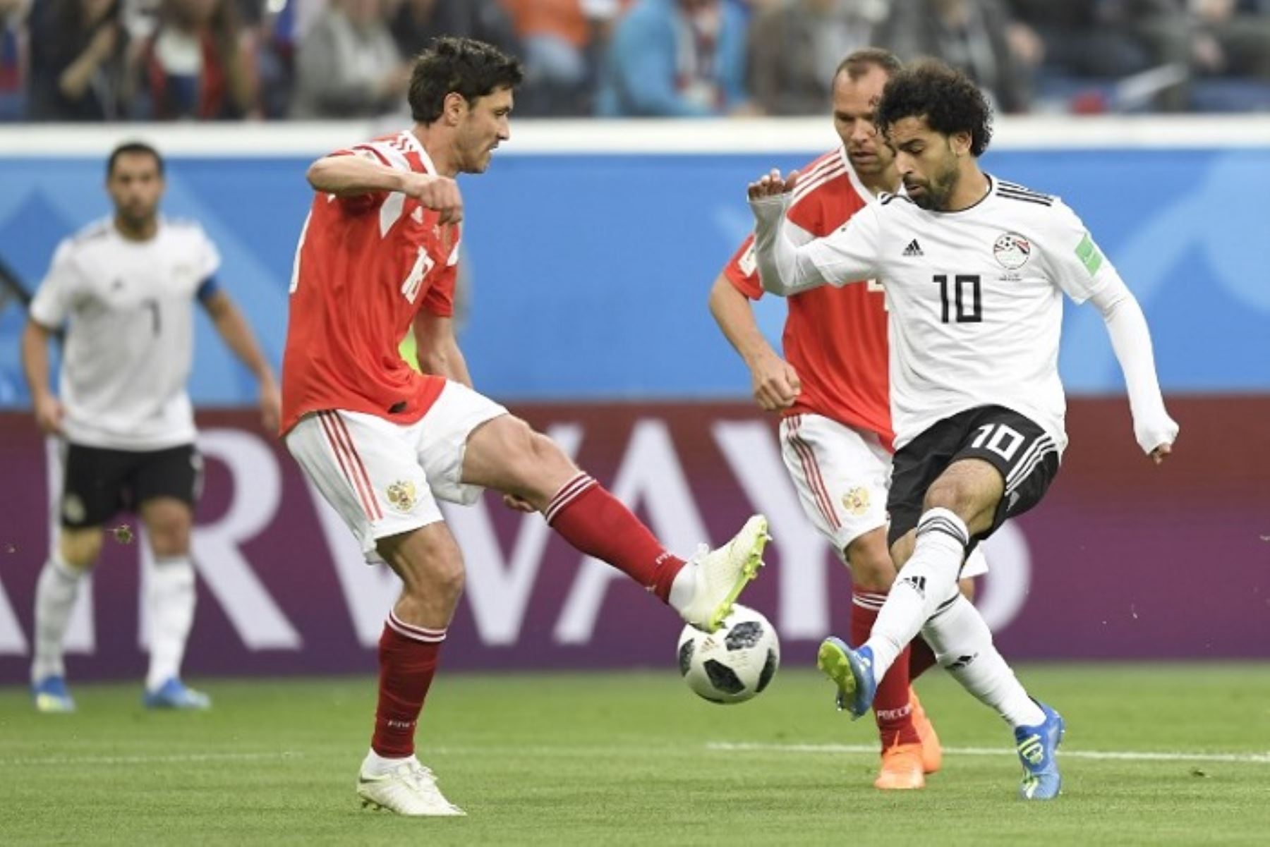 Salah hace su debut en Copa del Mundo