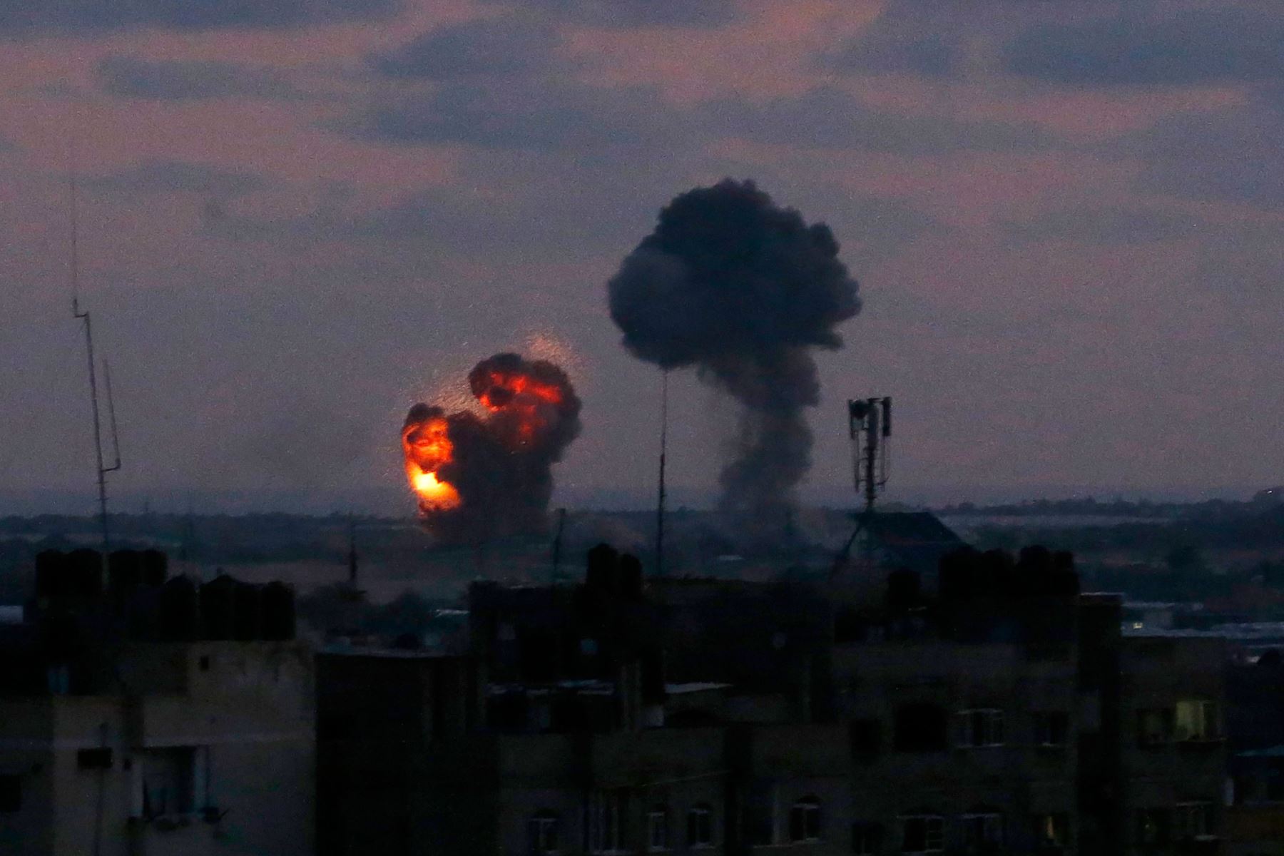 Bombardeos en la Franja de Gaza Foto: AFP