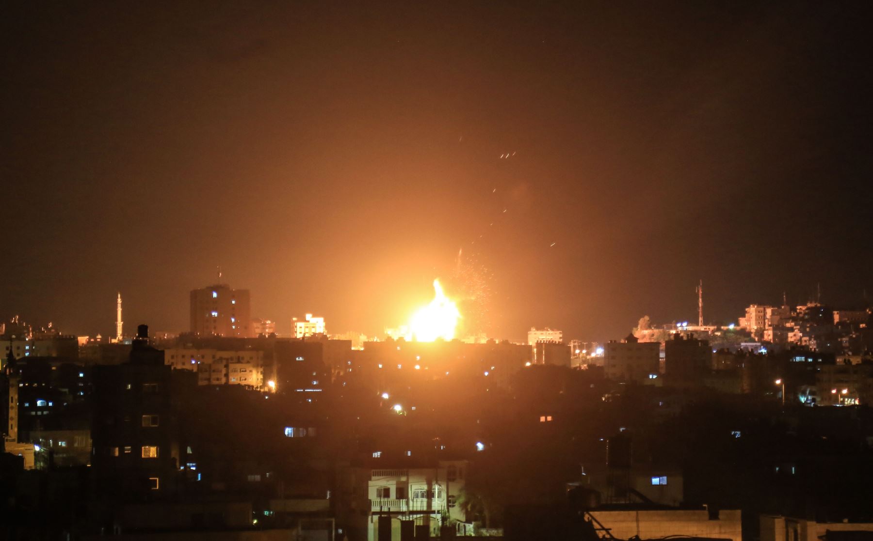 Bombardeos en la Franja de Gaza Foto: AFP