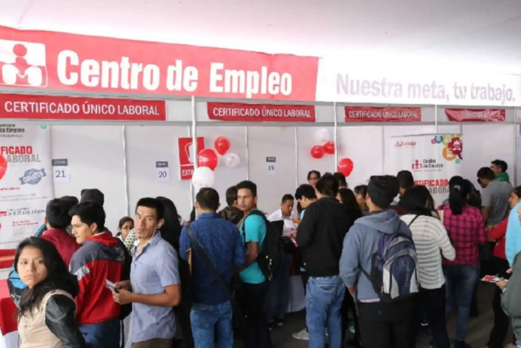 Feria del empleo. ANDINA/Difusión