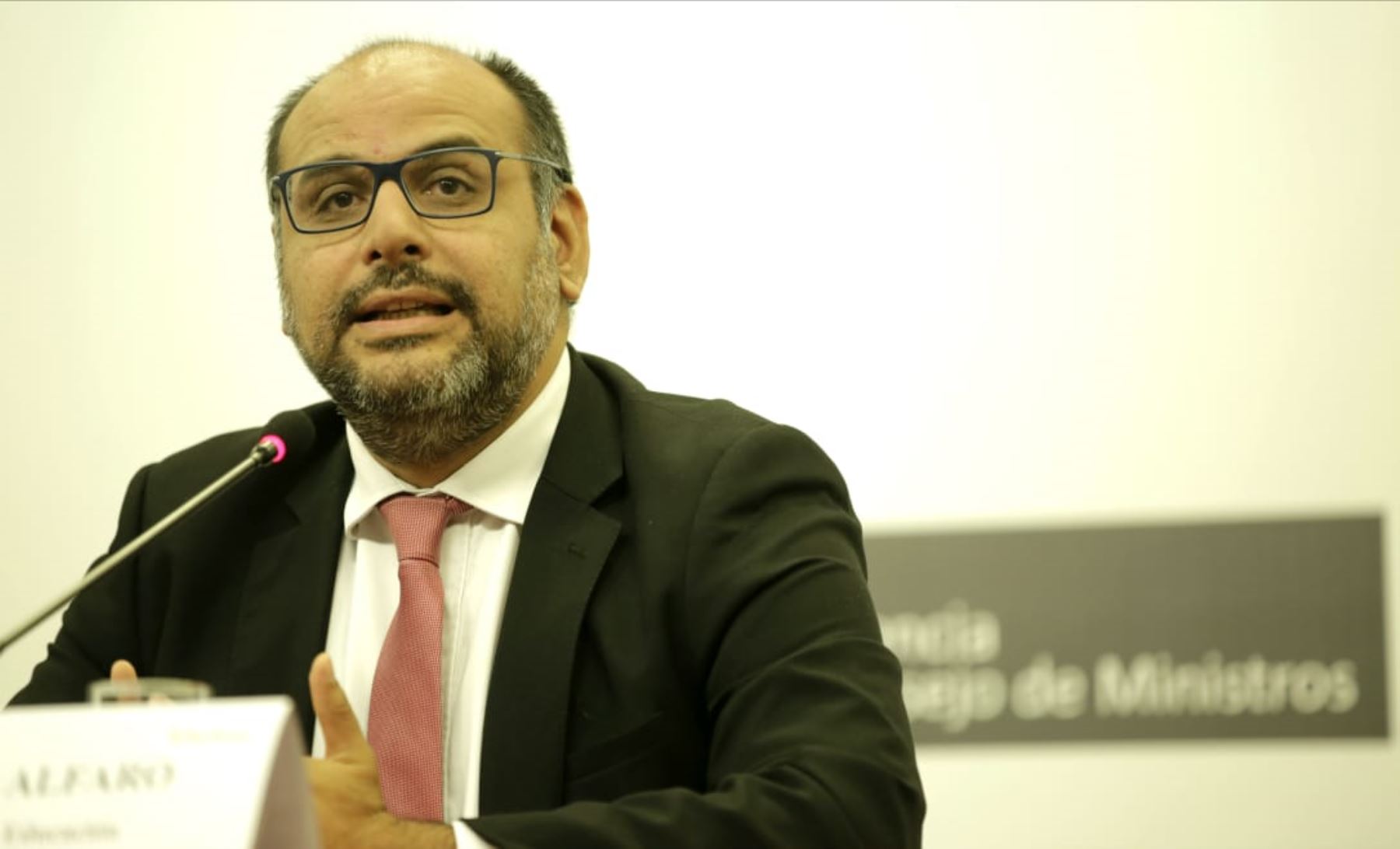 Ministro de Educación, Daniel Alfaro. Foto: ANDINA/Difusión