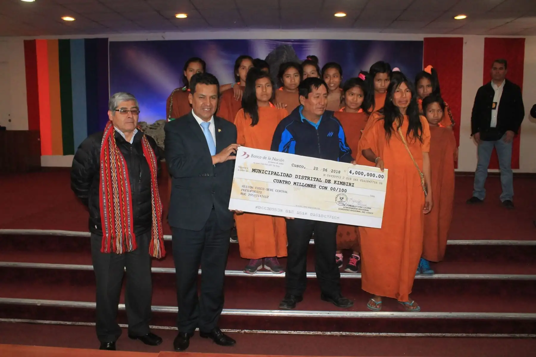 Gobierno Regional de Cusco construirá primer colegio intercultural bilingüe en comunidad indígena de Kimbiri, en provincia de La Convención. ANDINA/Difusión