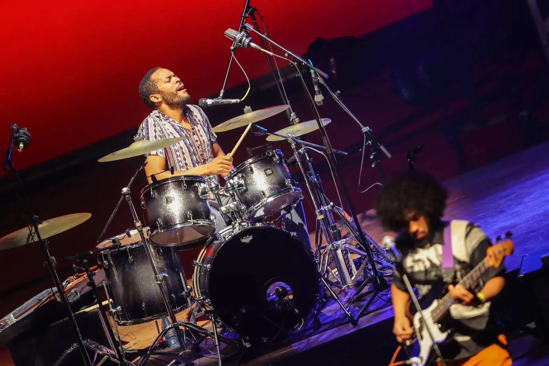 Concierto de Miki González en el gran teatro nacional celebrando los 25 años del recordado álbum “Akundún” rindiendo un homenaje a la cultura afro en el Perú. Photo: ANDINA/Andrés Valle