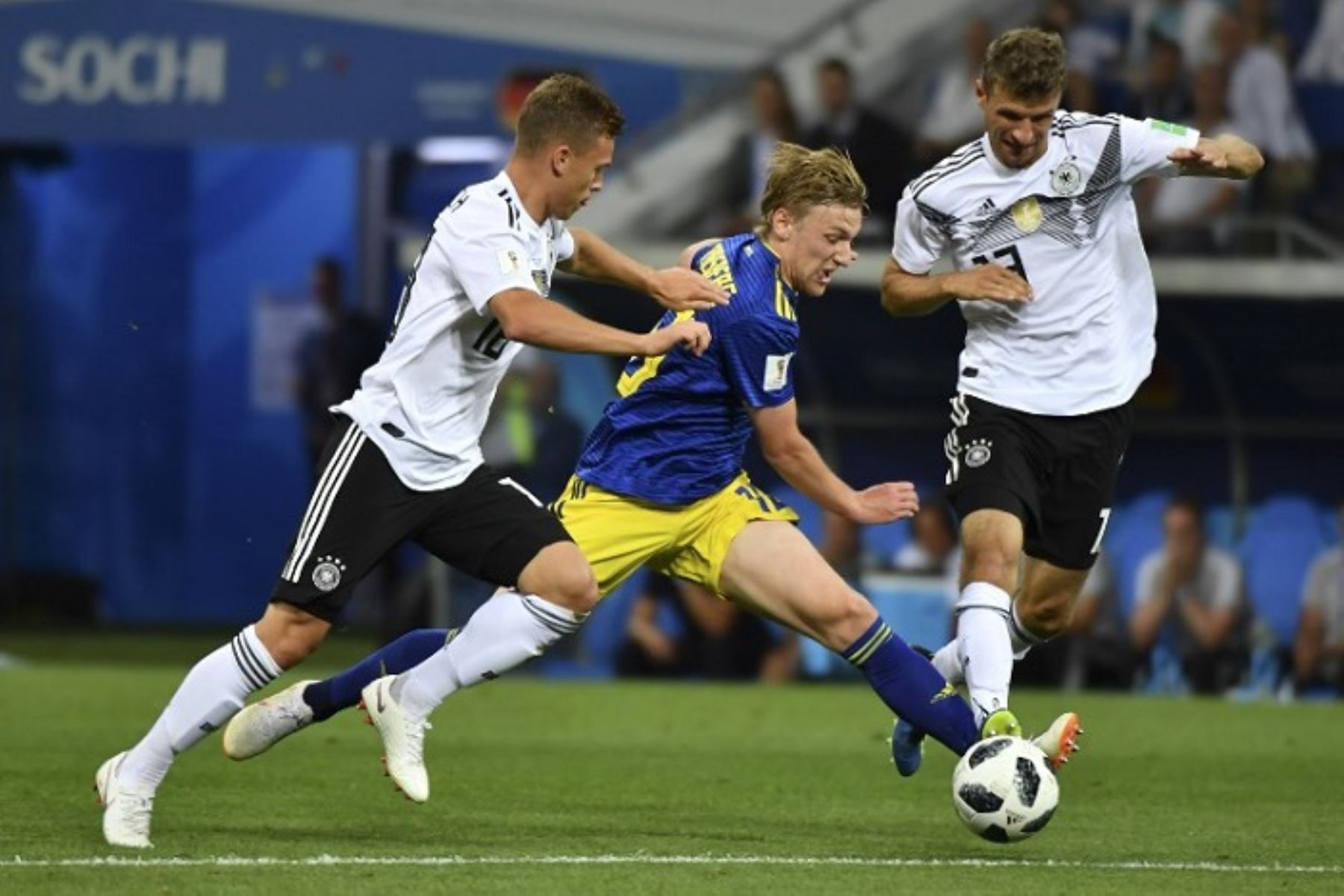 Alemania y Suecia juegan en Sochi