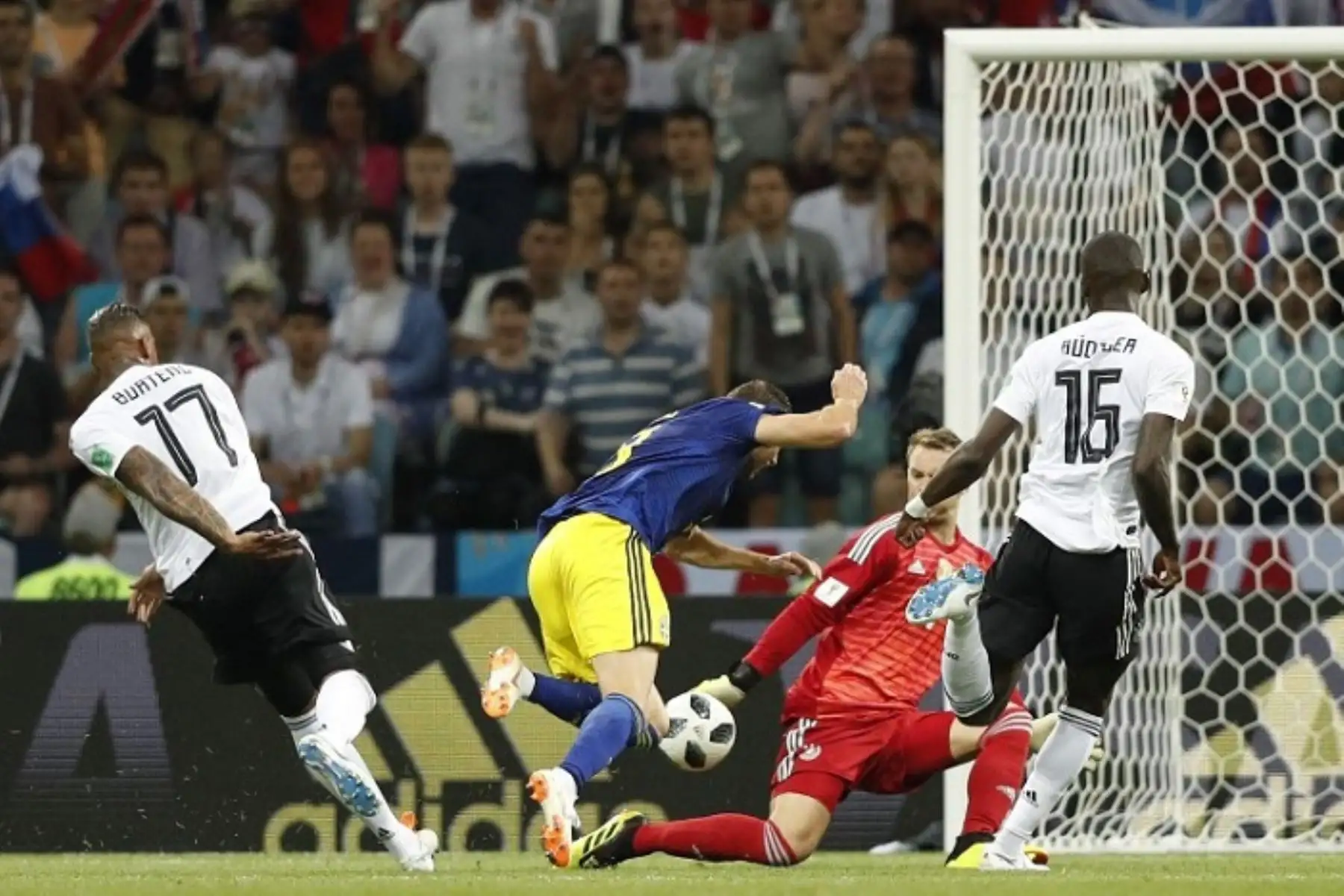 Alemania y Suecia juegan en Sochi