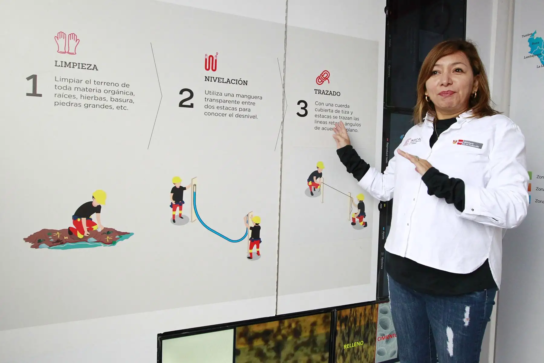 La presidenta Ejecutiva del Instituto Nacional de la Calidad (INACAL), Rocío Barrios Alvarado inaugura la iniciativa denominada “Barrio Calidad” que consiste en promover la cultura de la calidad en el país. Foto: ANDINA/Eddy Ramos.