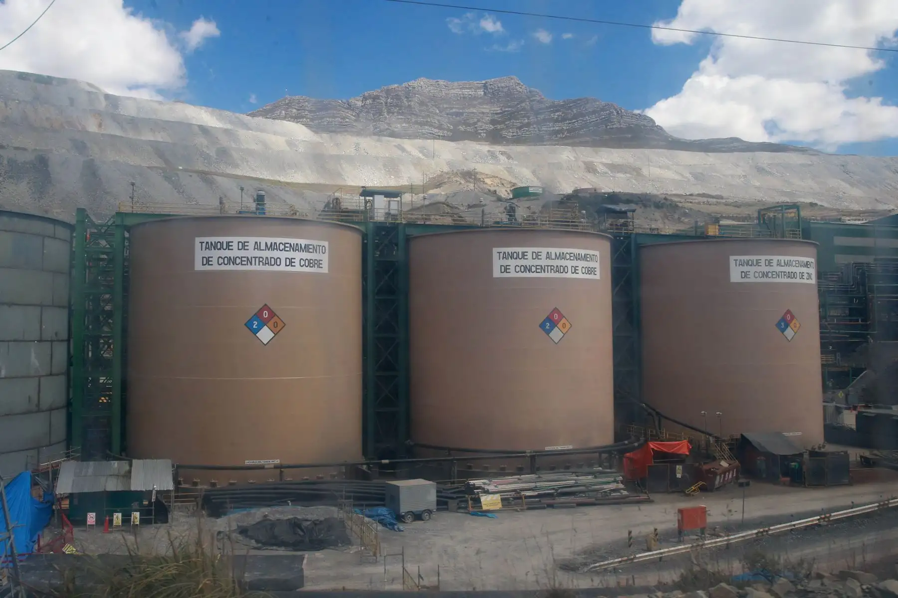 El depósito mineral de Antamina es de tipo skarn de cobre-zinc, plata, molibdeno y bismuto y, en la actualidad, es considerado el más grande del mundo. Foto: ANDINA/Vidal Tarqui