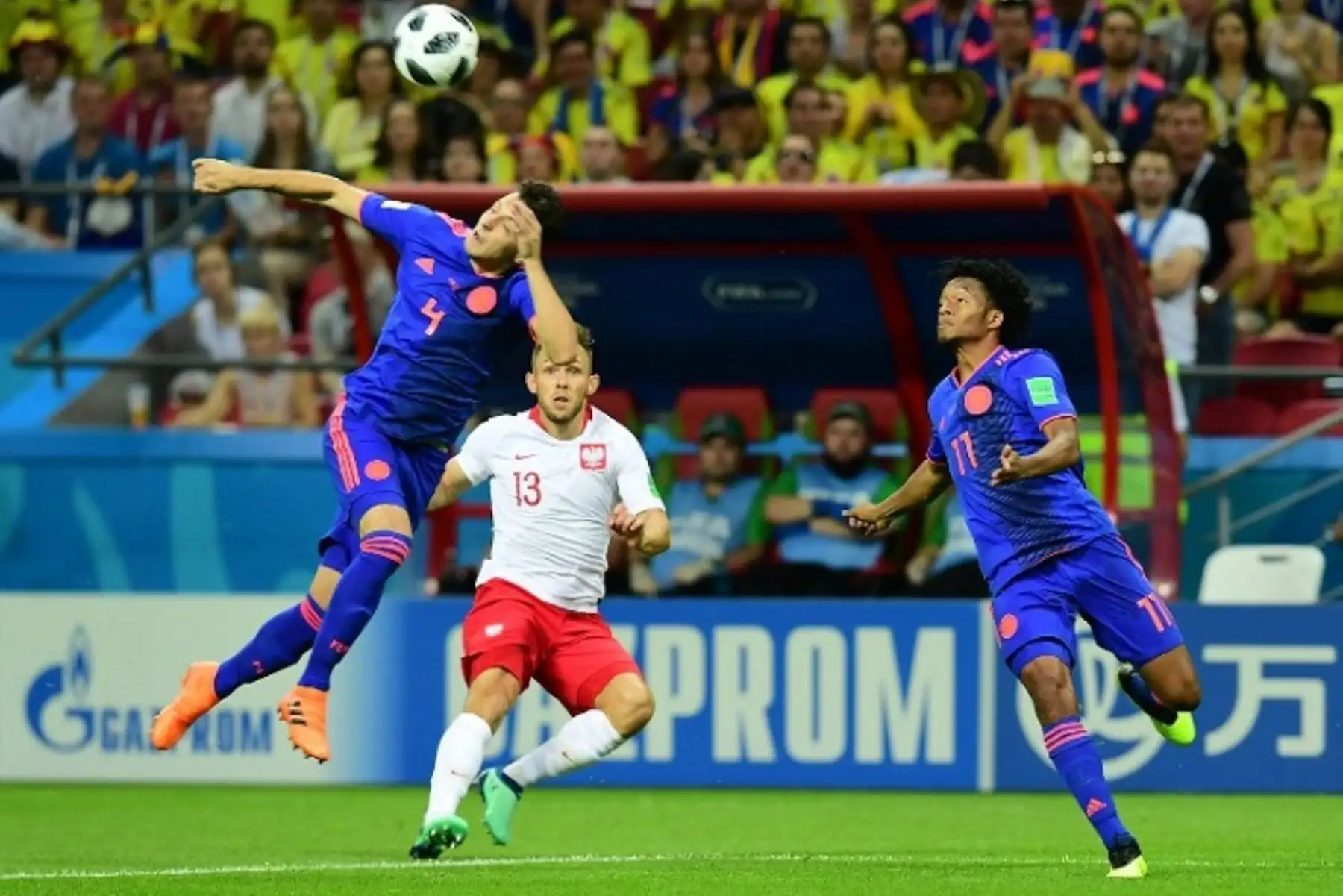 Colombia y Polonia juega el partido de fondo del grupo H en Kazán