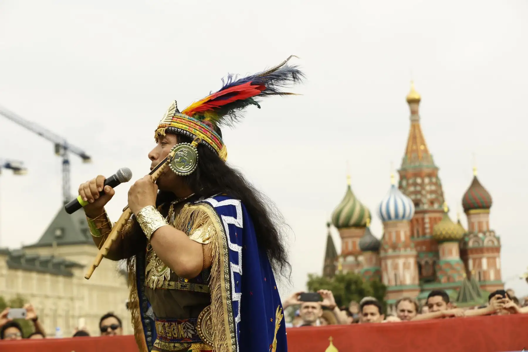 Tradiciones de nuestro país conquistan la Plaza Roja gracias a la Casa Perú, en el mundial Rusia 2018. Foto: ANDINA/Mincetur